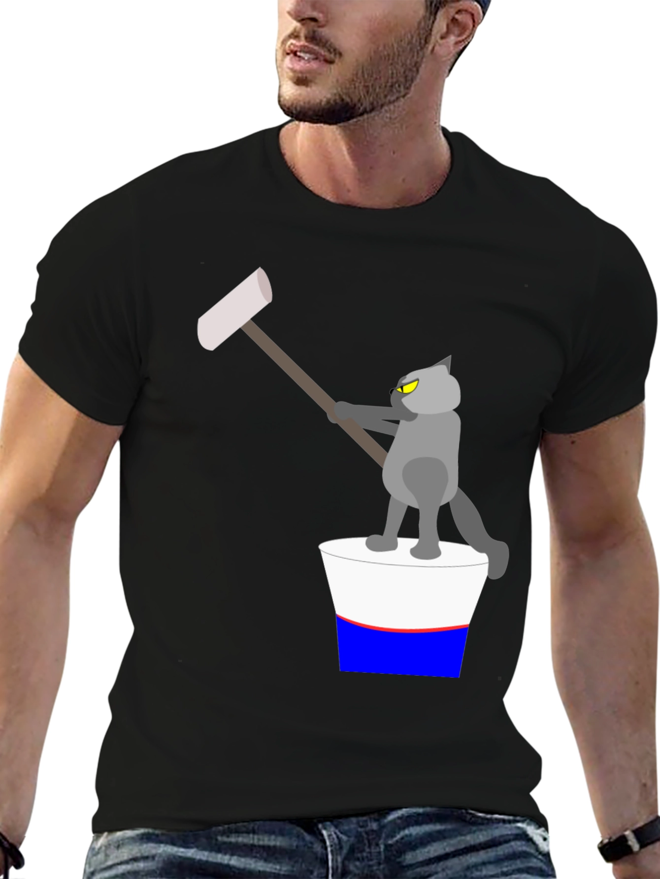 Cartoon Cat T-Shirt