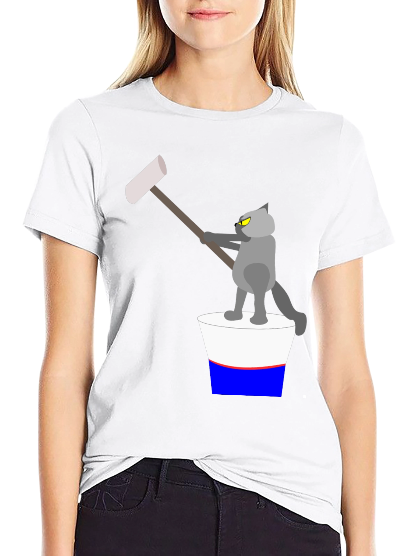 Cartoon Cat T-Shirt