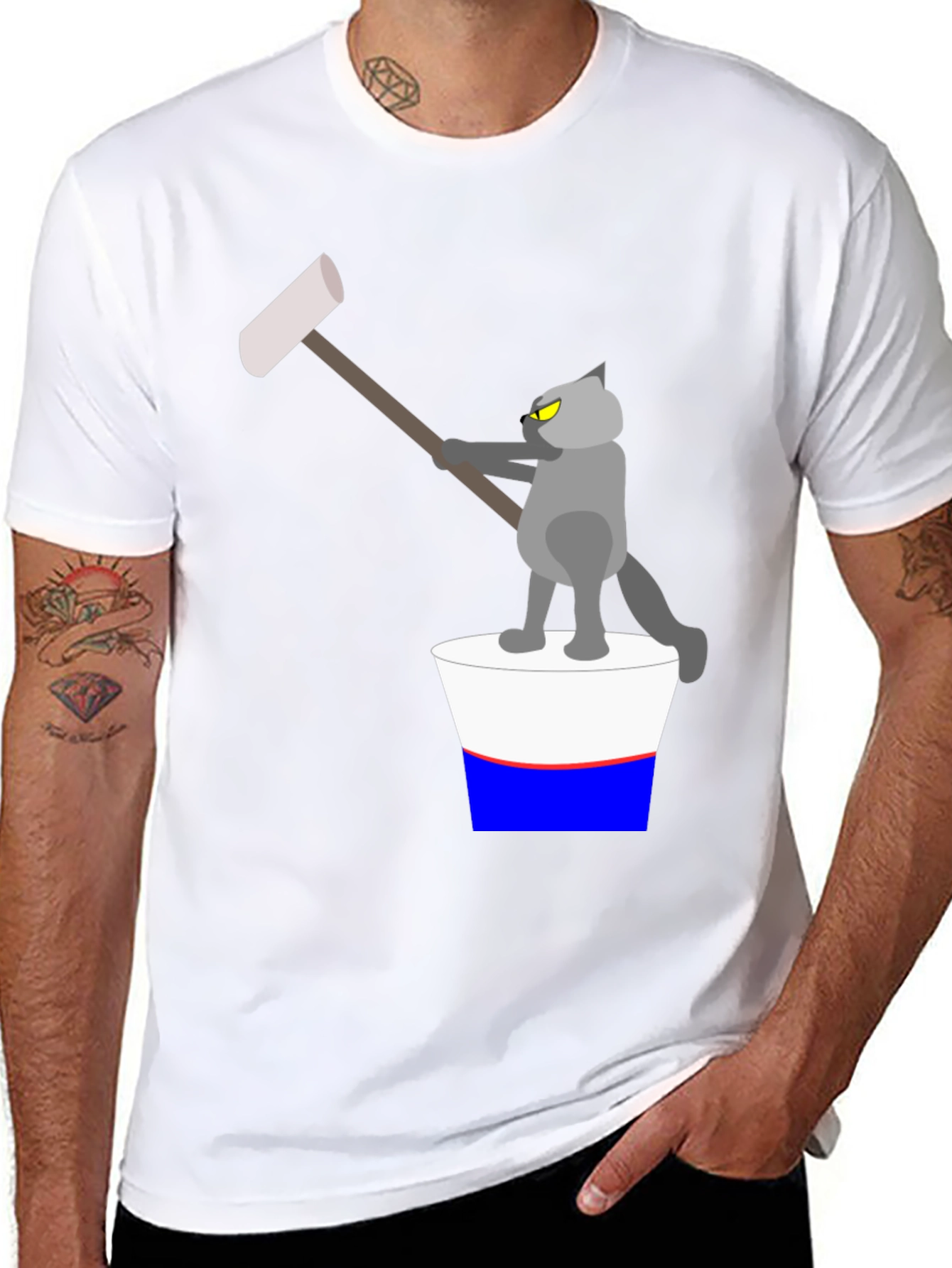 Cartoon Cat T-Shirt