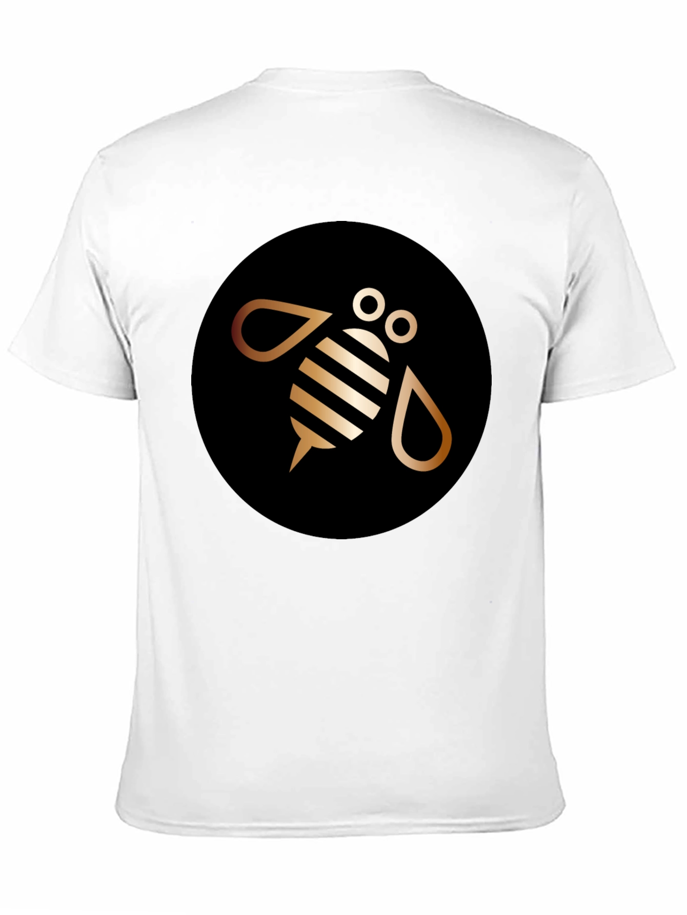 Modern Bee Graphic Tee - Black Cotton Blend