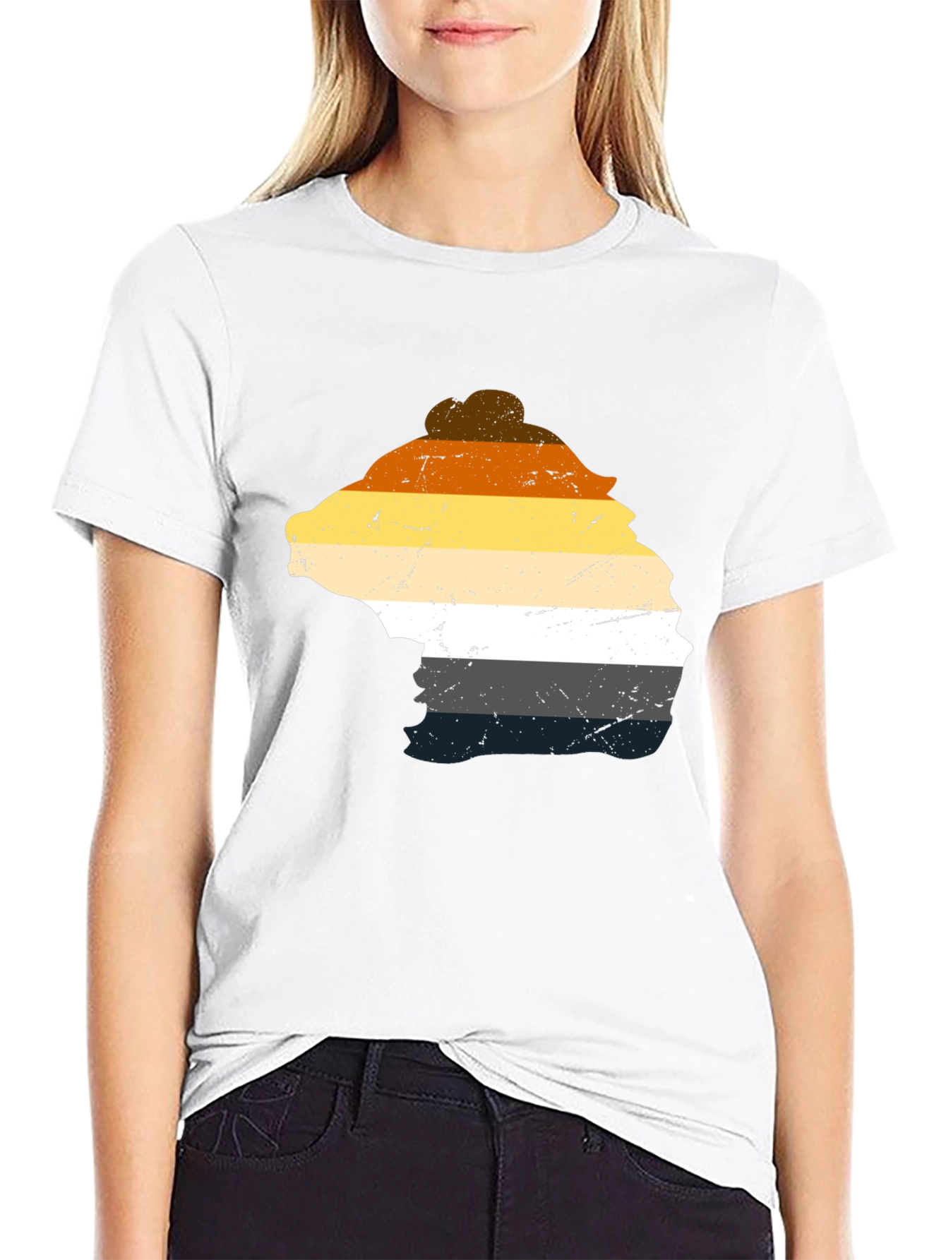 Bear Pride T-Shirt - Distressed LGBTQ+ Design