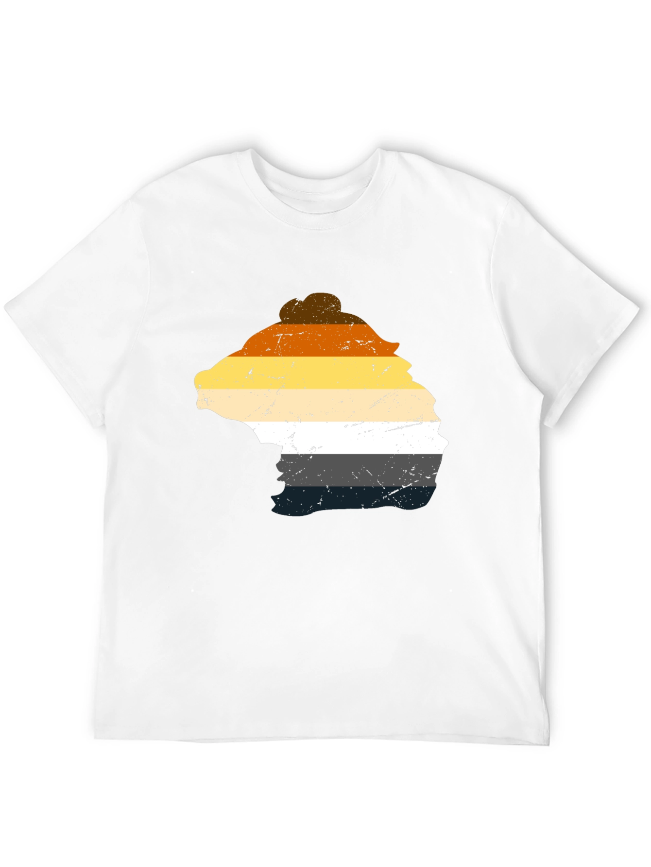 Bear Pride T-Shirt - Distressed LGBTQ+ Design