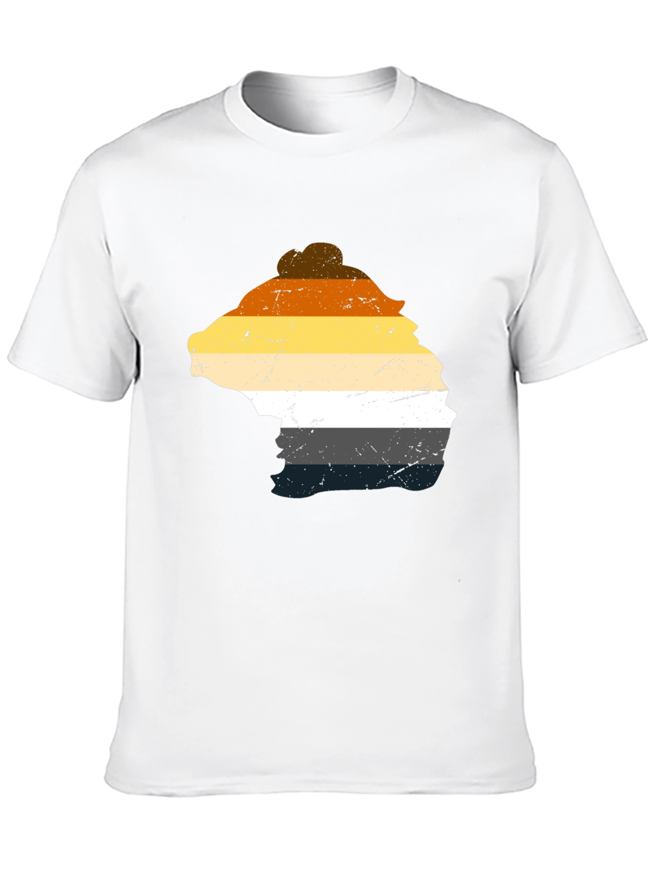 Bear Pride T-Shirt - Distressed LGBTQ+ Design