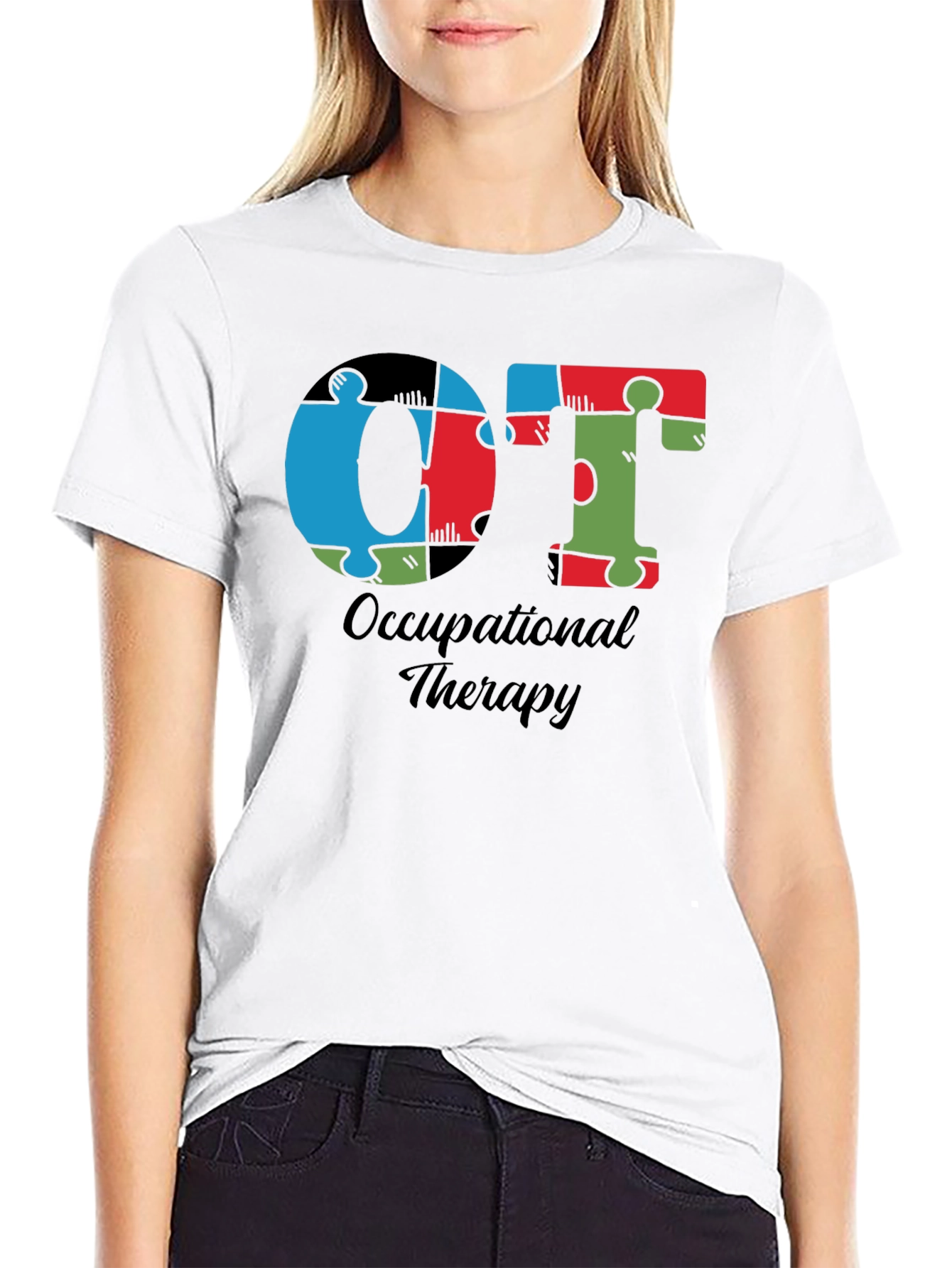OT Occupational Therapy Puzzle Piece T-Shirt