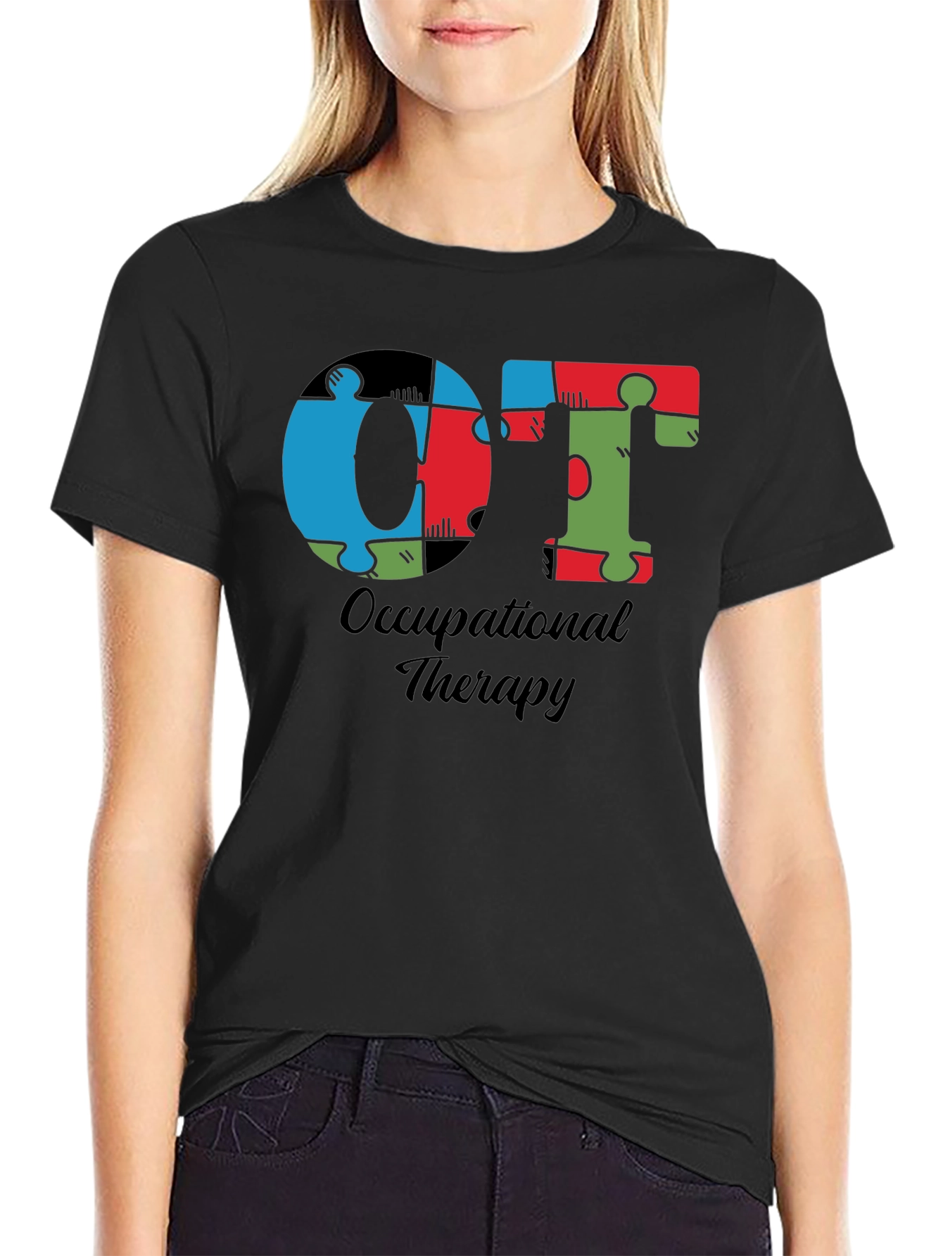 OT Occupational Therapy Puzzle Piece T-Shirt
