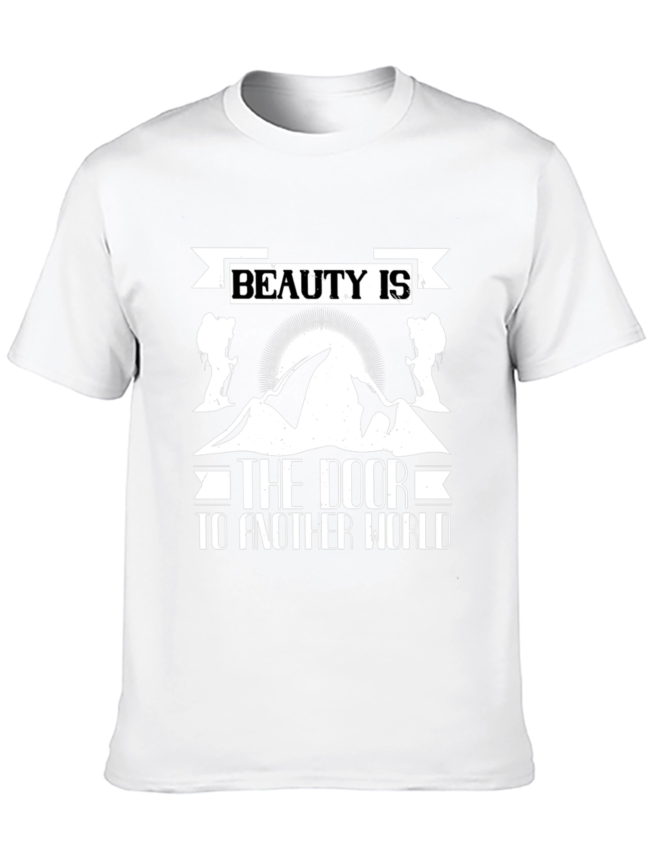Beauty is the Door T-Shirt: Mountain Graphic Tee