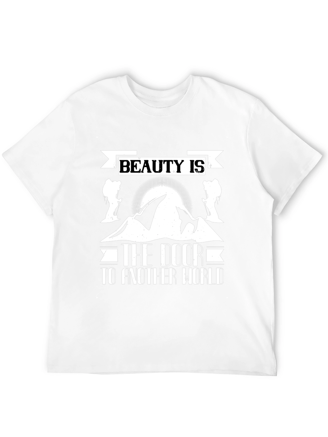 Beauty is the Door T-Shirt: Mountain Graphic Tee