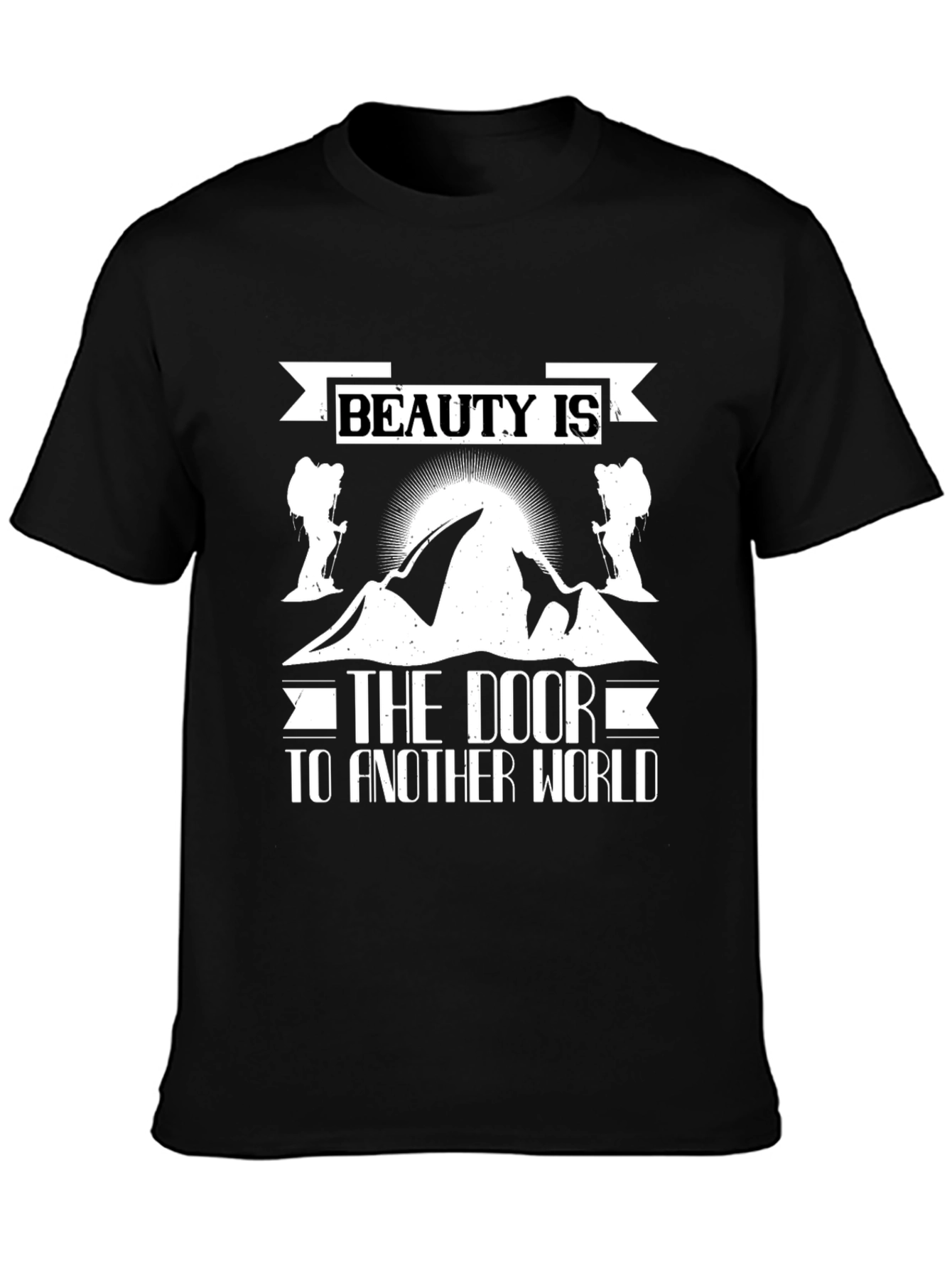 Beauty is the Door T-Shirt: Mountain Graphic Tee