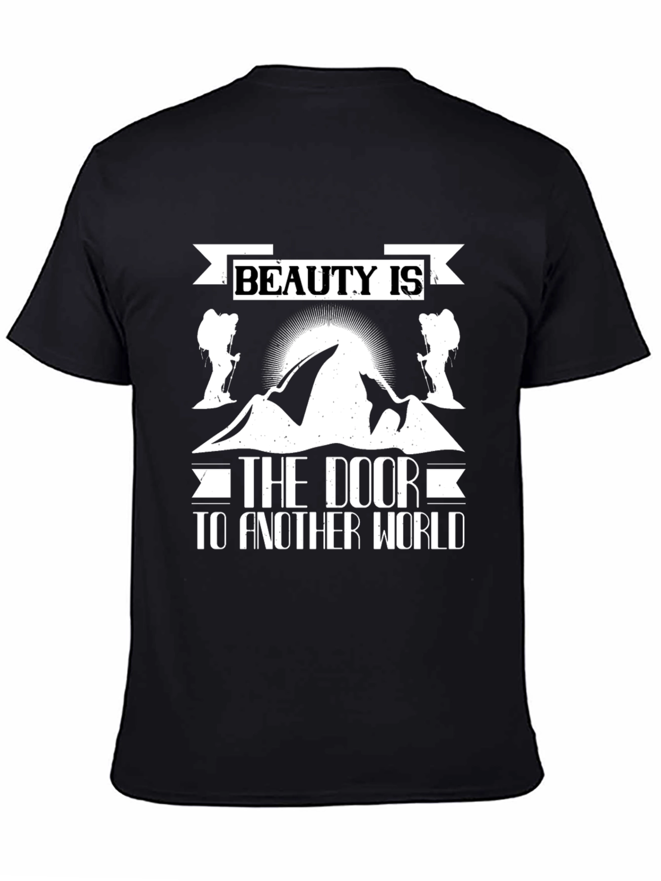 Beauty is the Door T-Shirt: Mountain Graphic Tee