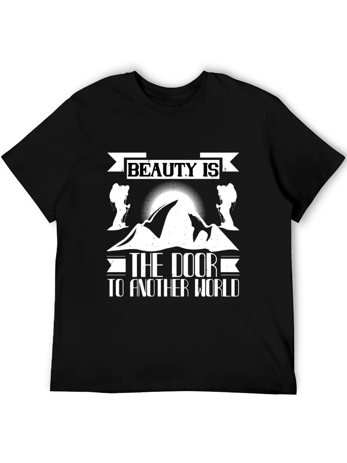 Beauty is the Door T-Shirt: Mountain Graphic Tee