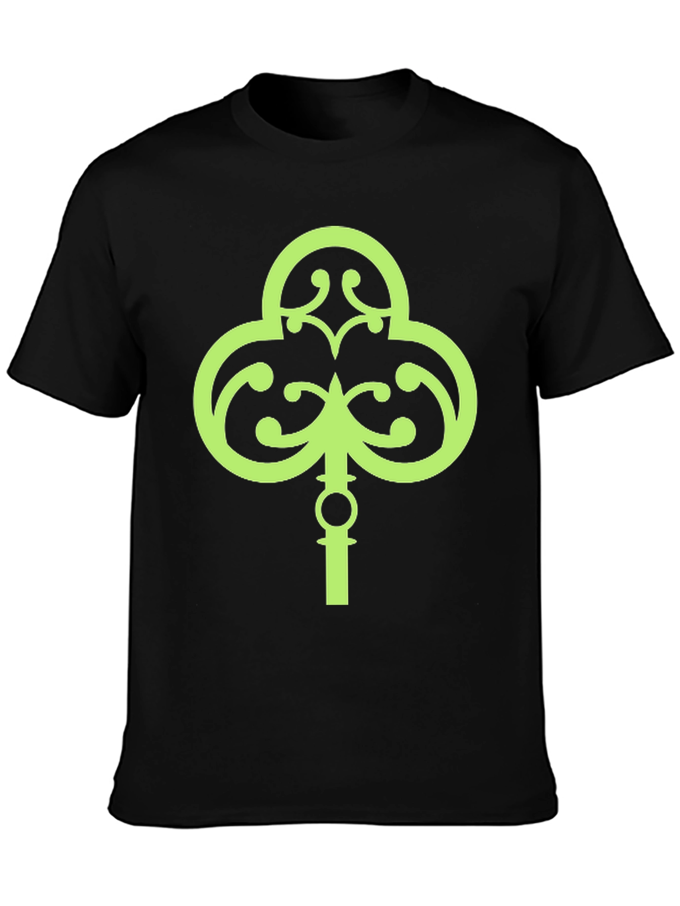 Lucky Green Shamrock Key T-Shirt