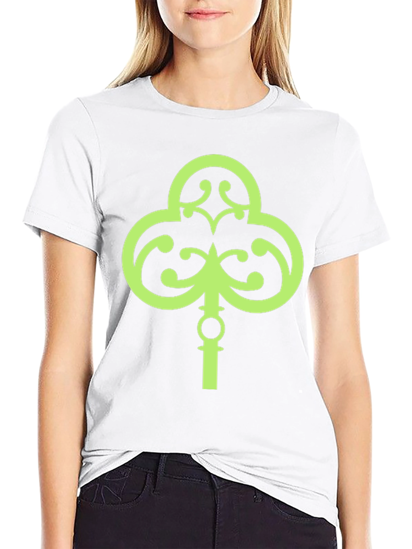 Lucky Green Shamrock Key T-Shirt