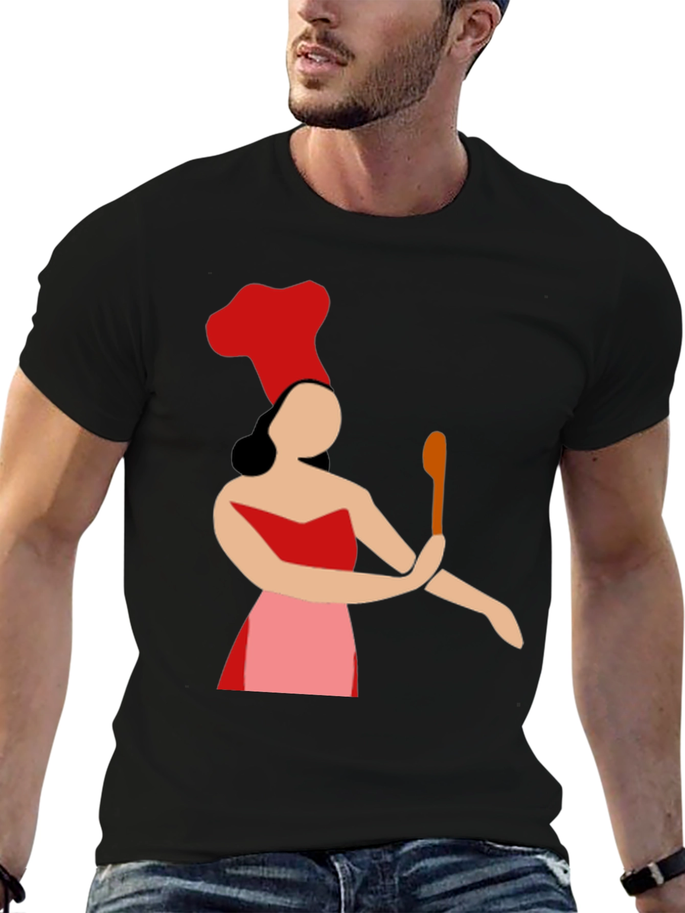 Chef Woman Graphic Tee - Novelty Cook T-Shirt