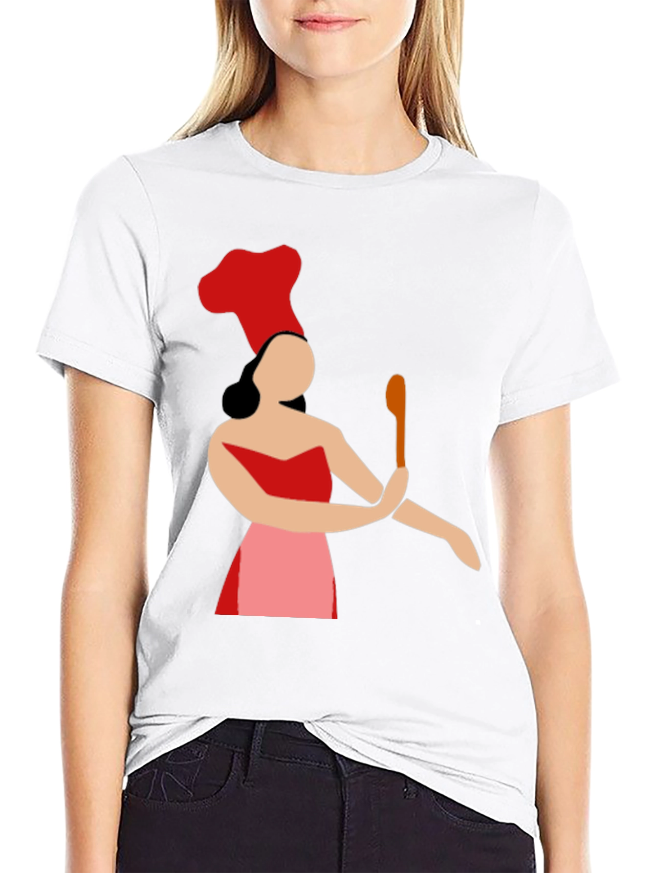 Chef Woman Graphic Tee - Novelty Cook T-Shirt