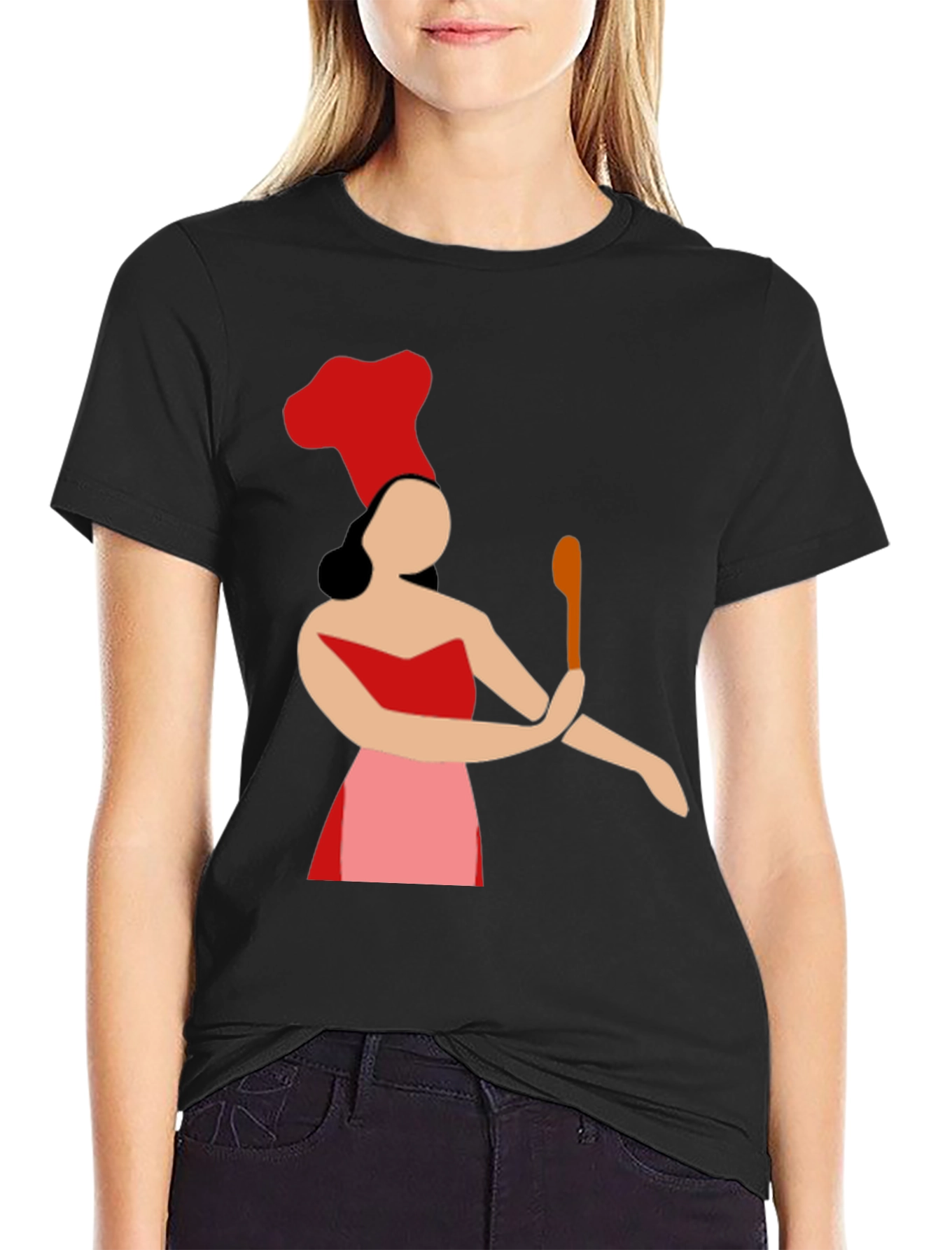 Chef Woman Graphic Tee - Novelty Cook T-Shirt