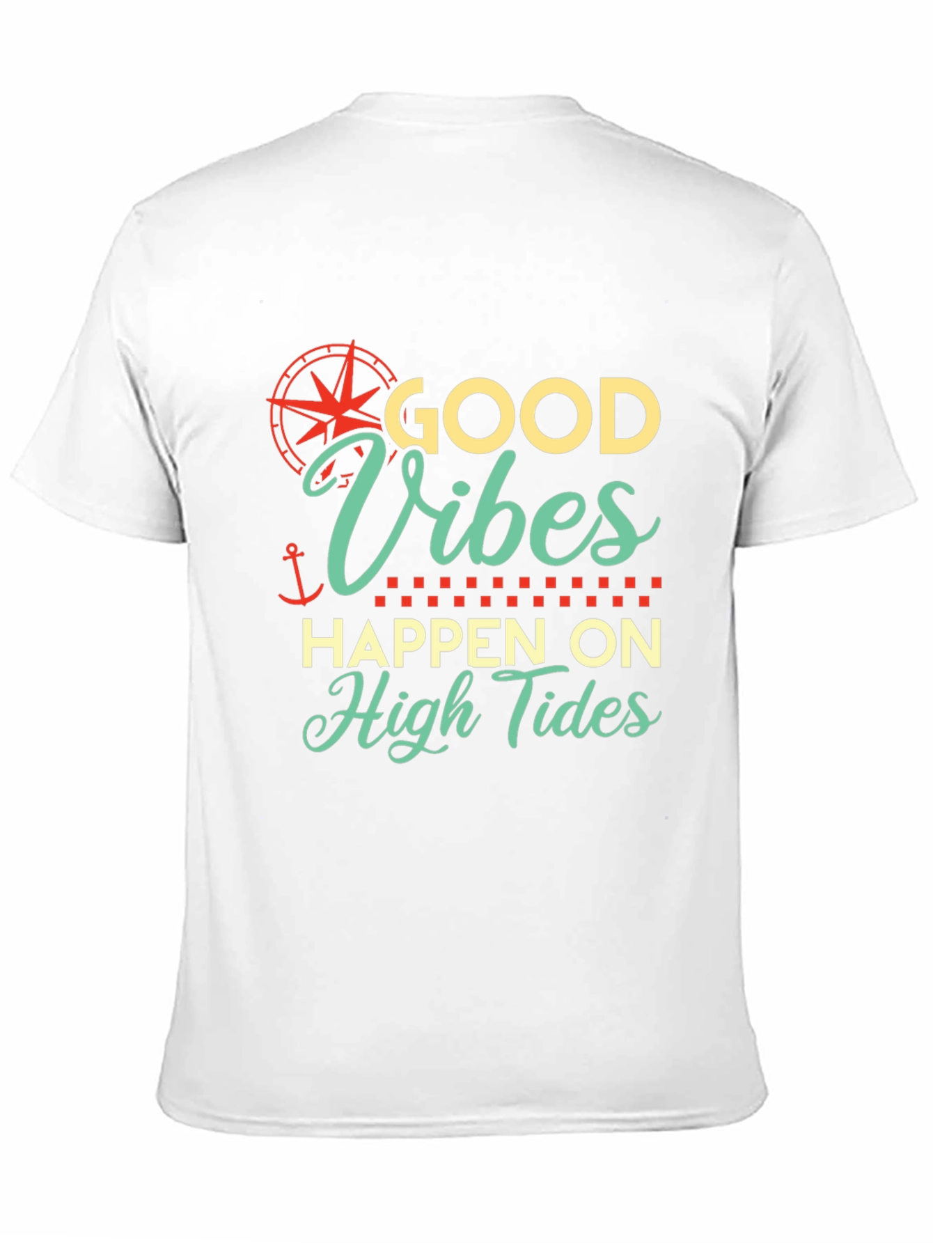 Good Vibes Happen On High Tides Graphic T-Shirt