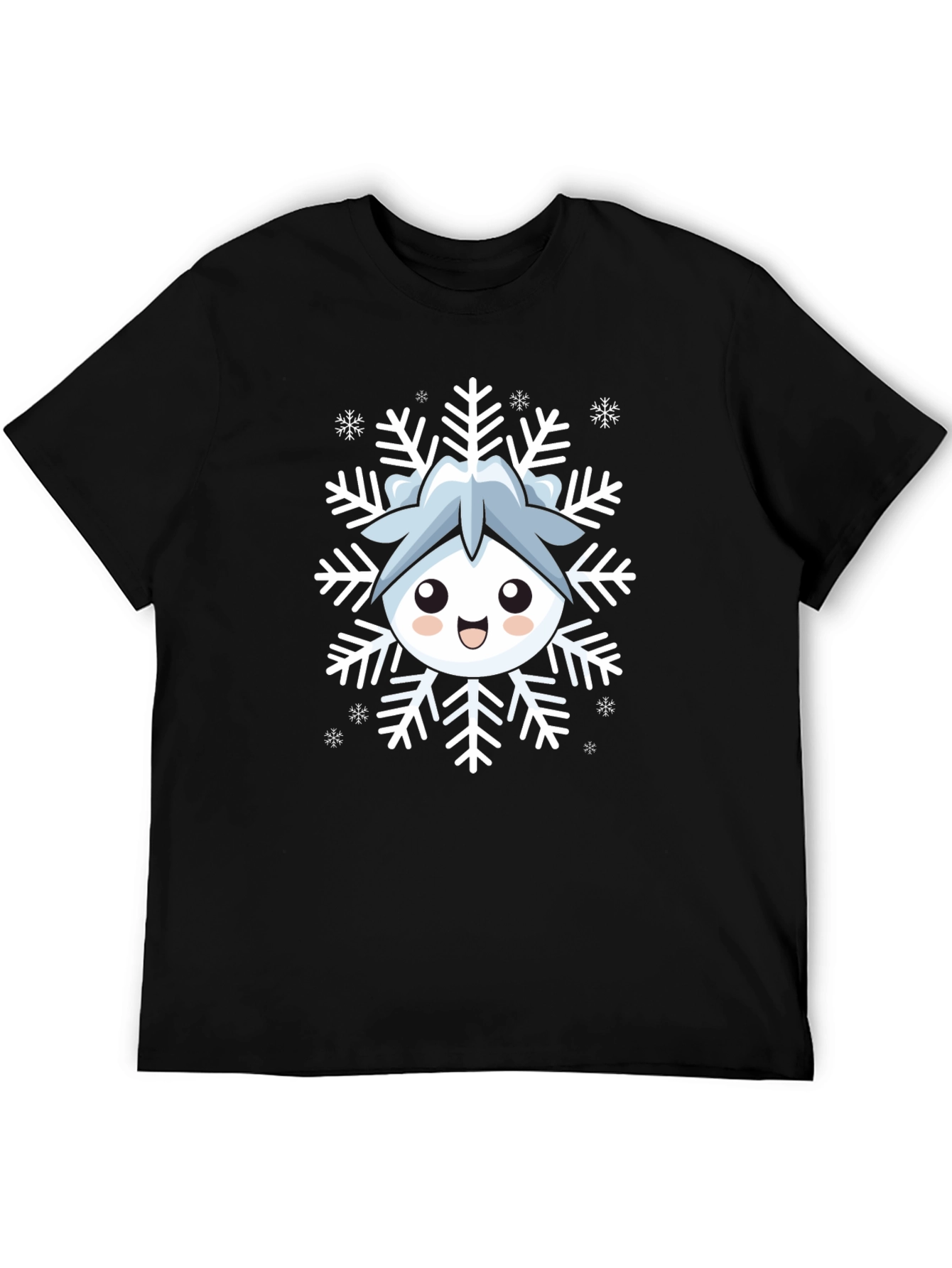 Cute Snowflake Character Graphic Tee
