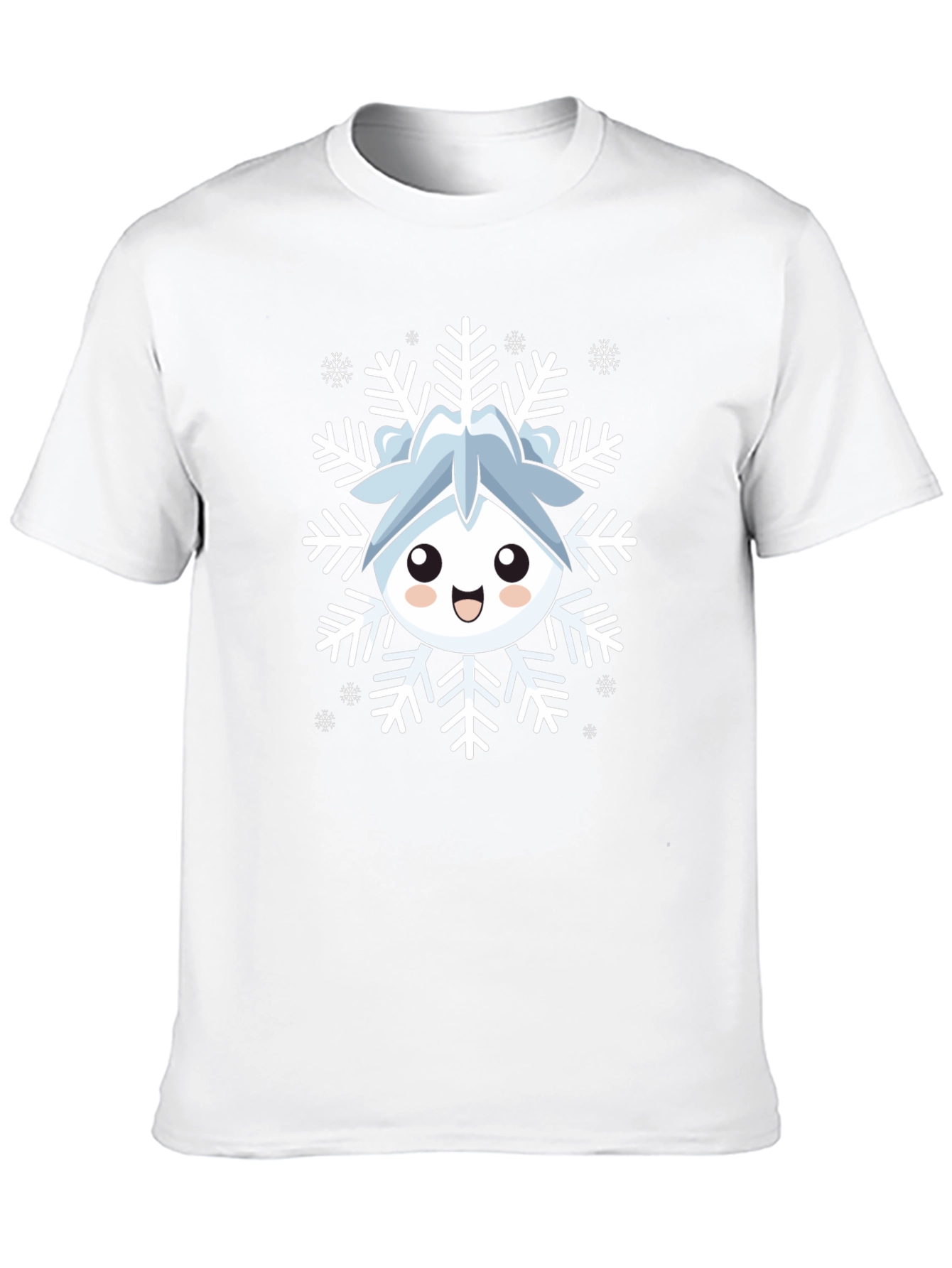 Cute Snowflake Character Graphic Tee