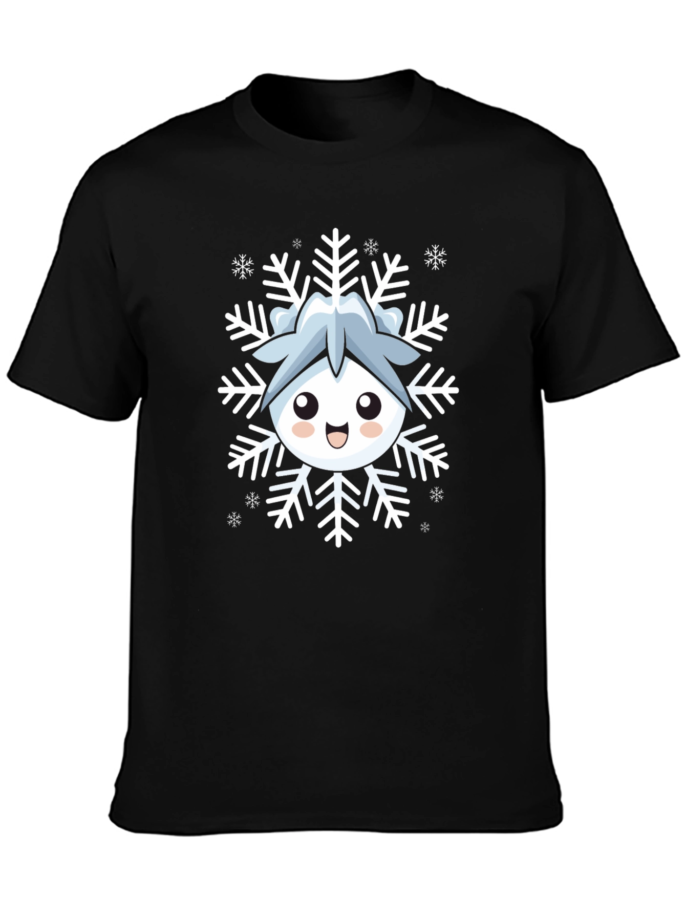 Cute Snowflake Character Graphic Tee