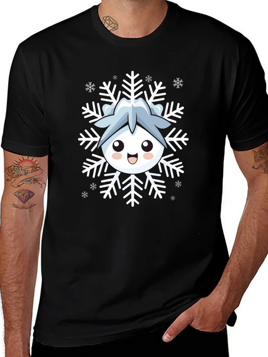 Cute Snowflake Character Graphic Tee
