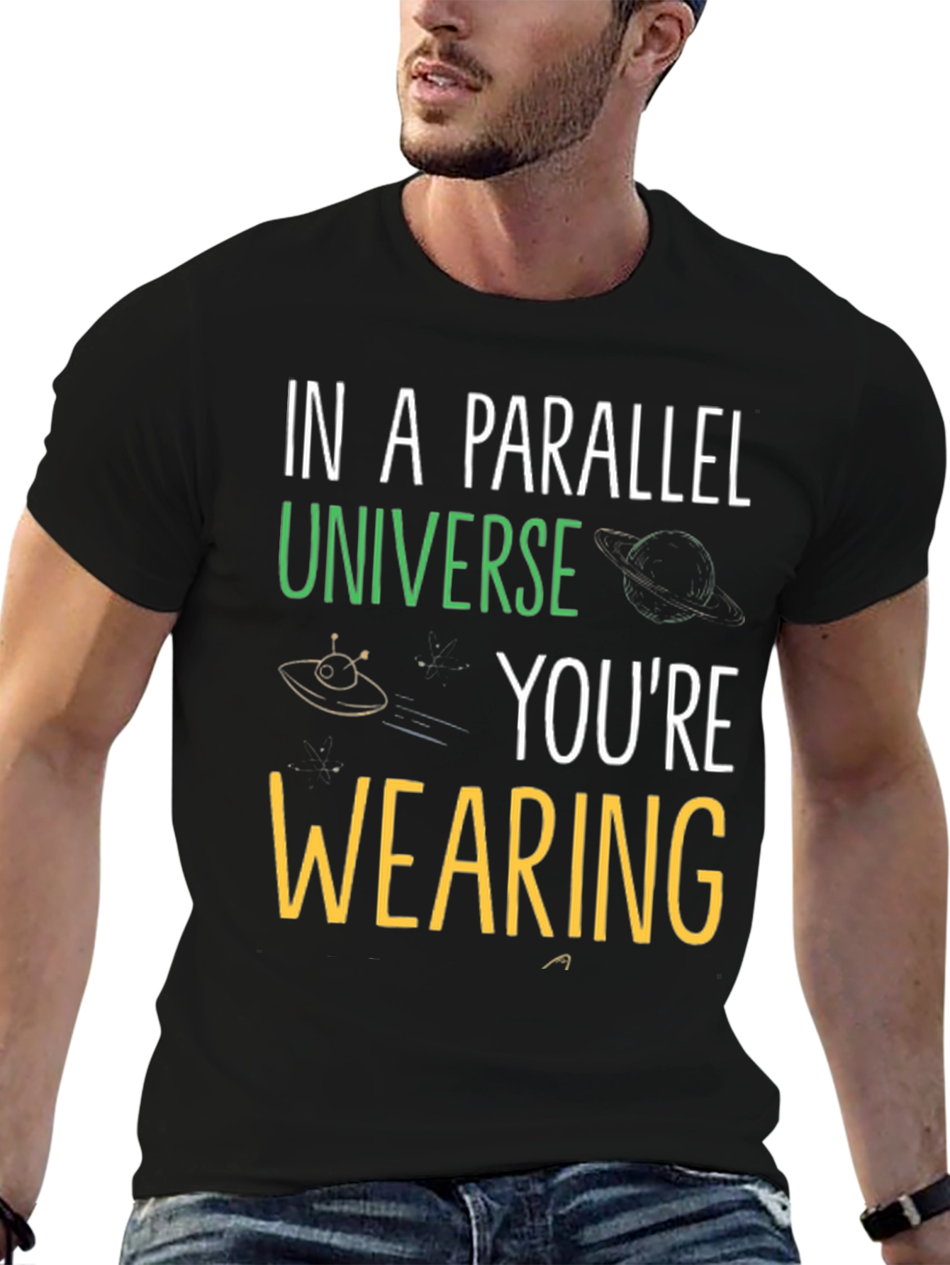 Parallel Universe Graphic T-Shirt - Novelty Space Tee