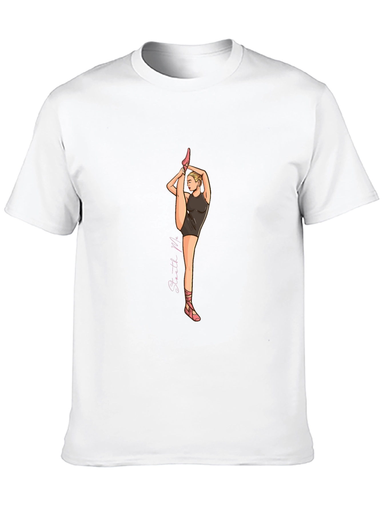 Ballerina Graphic Tee - Black Cotton Blend