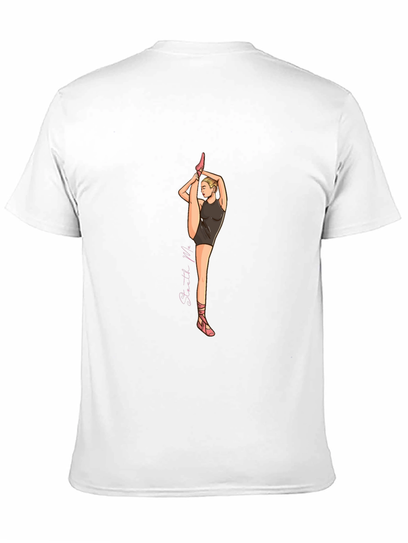 Ballerina Graphic Tee - Black Cotton Blend