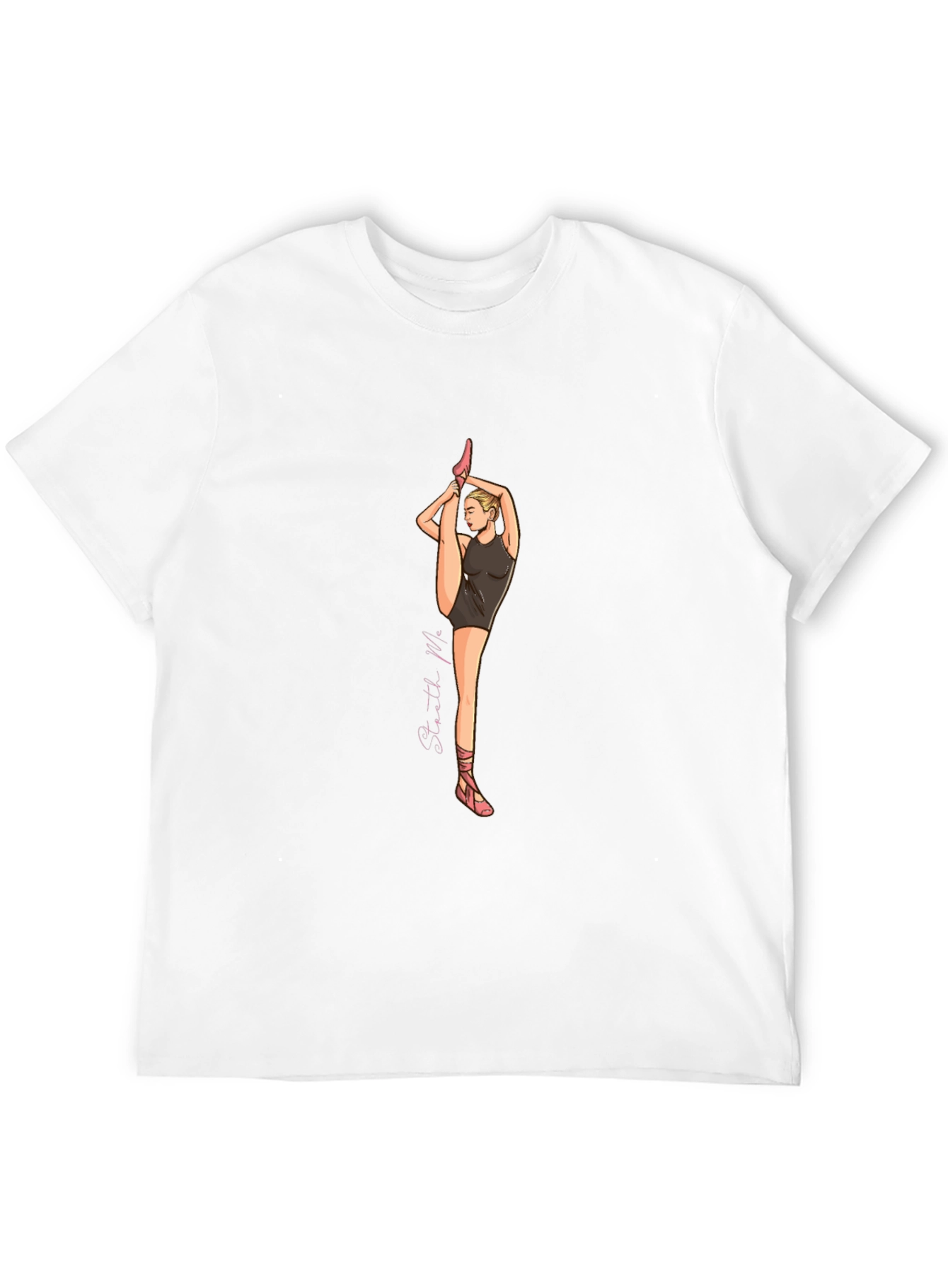 Ballerina Graphic Tee - Black Cotton Blend