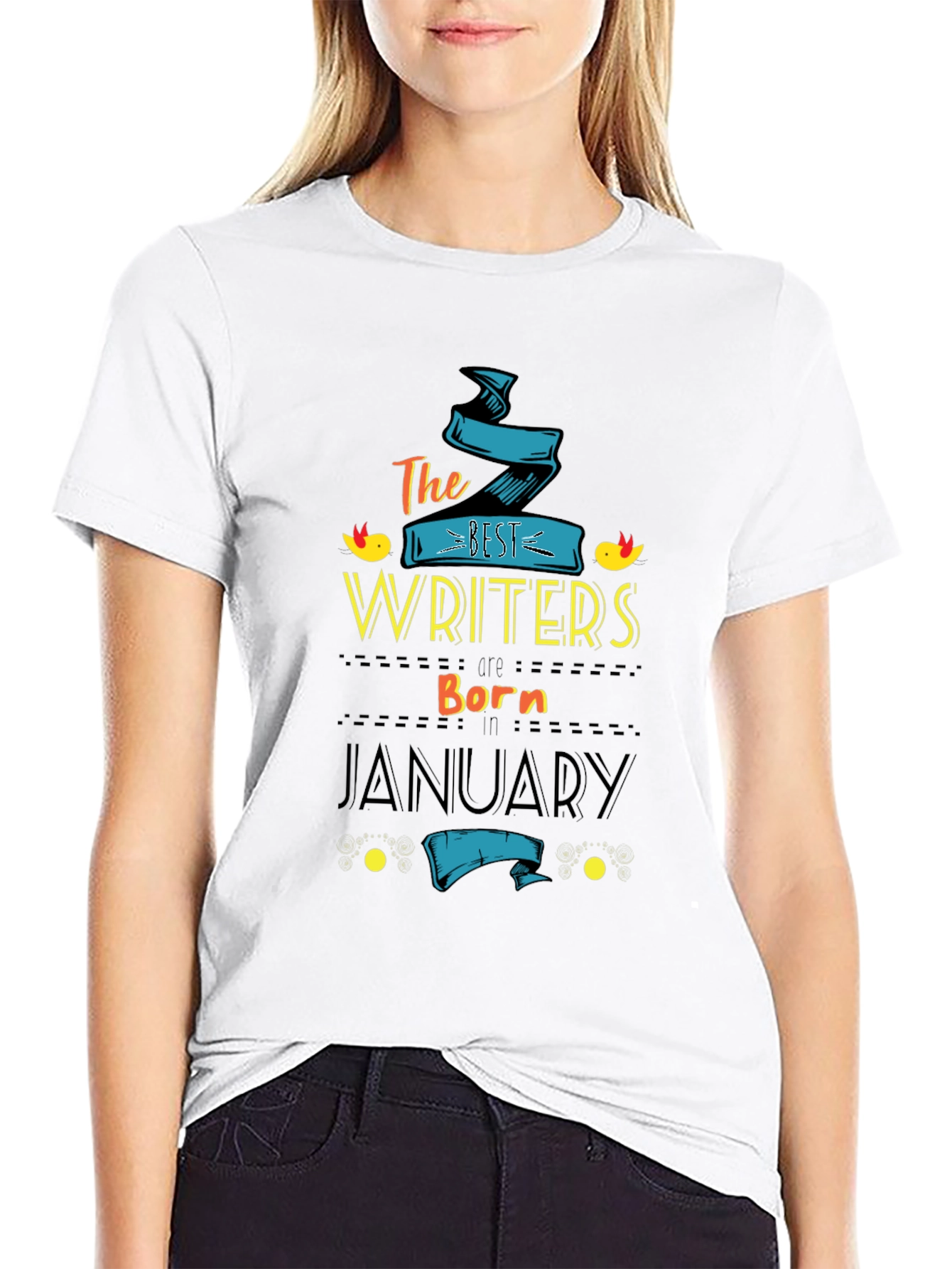 Best Writers Born in January - T-Shirt