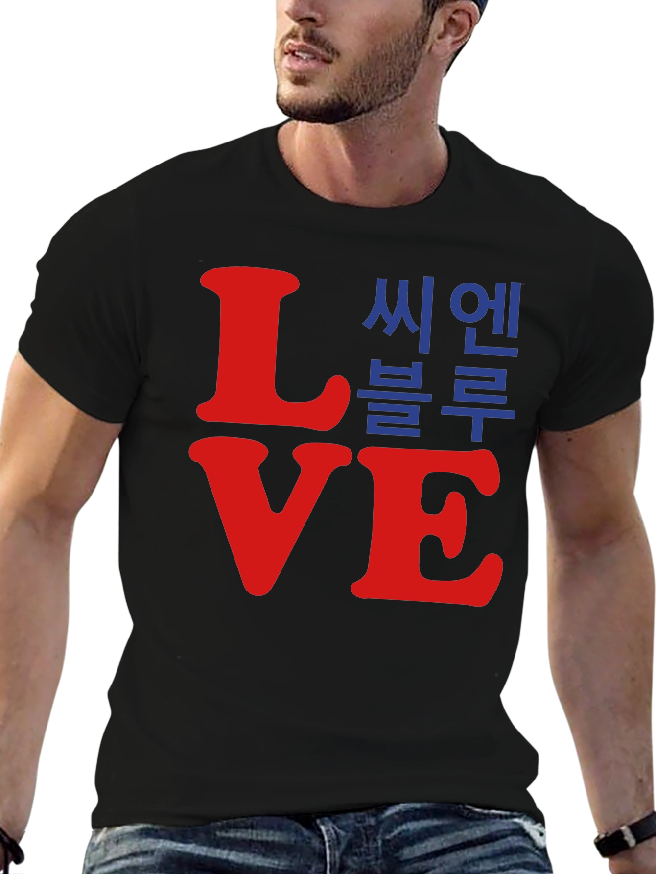 Love CNBLUE Red and Blue T-Shirt