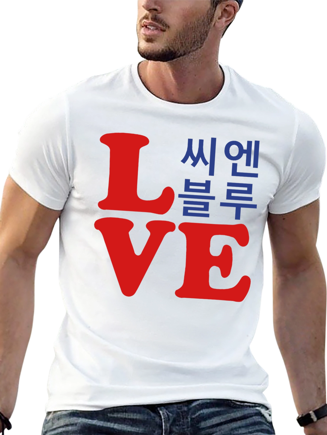 Love CNBLUE Red and Blue T-Shirt