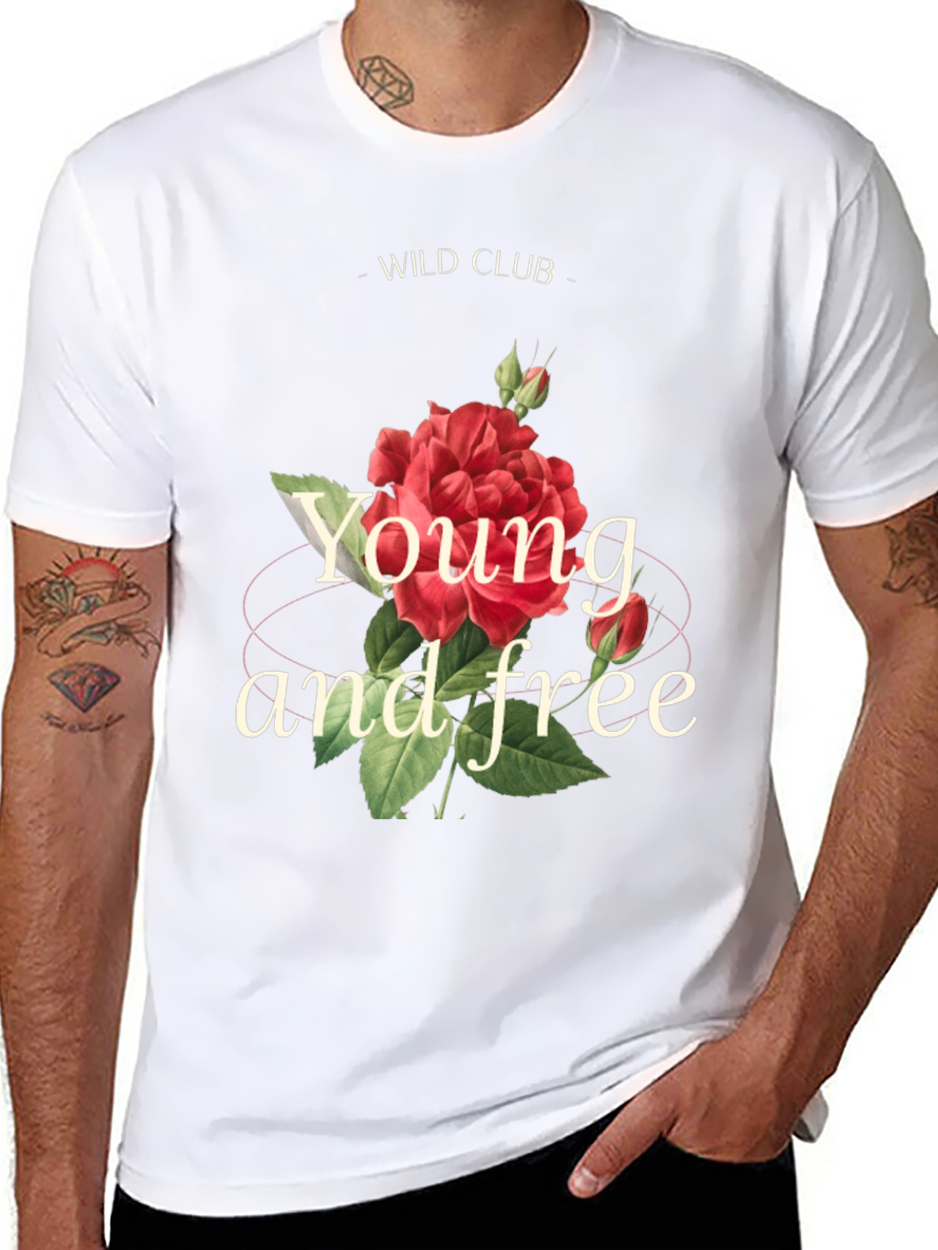 Wild Club Rose Graphic Tee - Young and Free