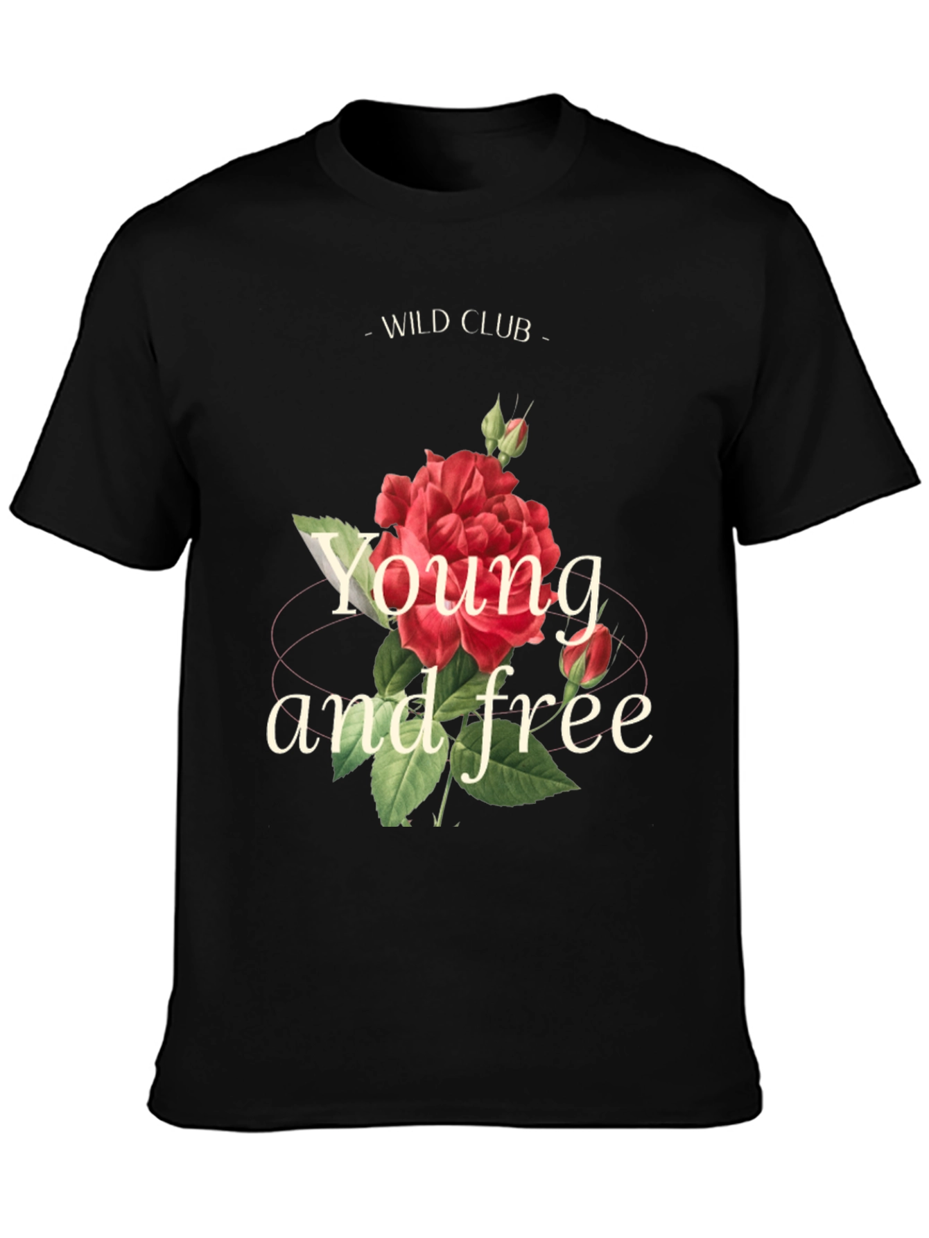 Wild Club Rose Graphic Tee - Young and Free