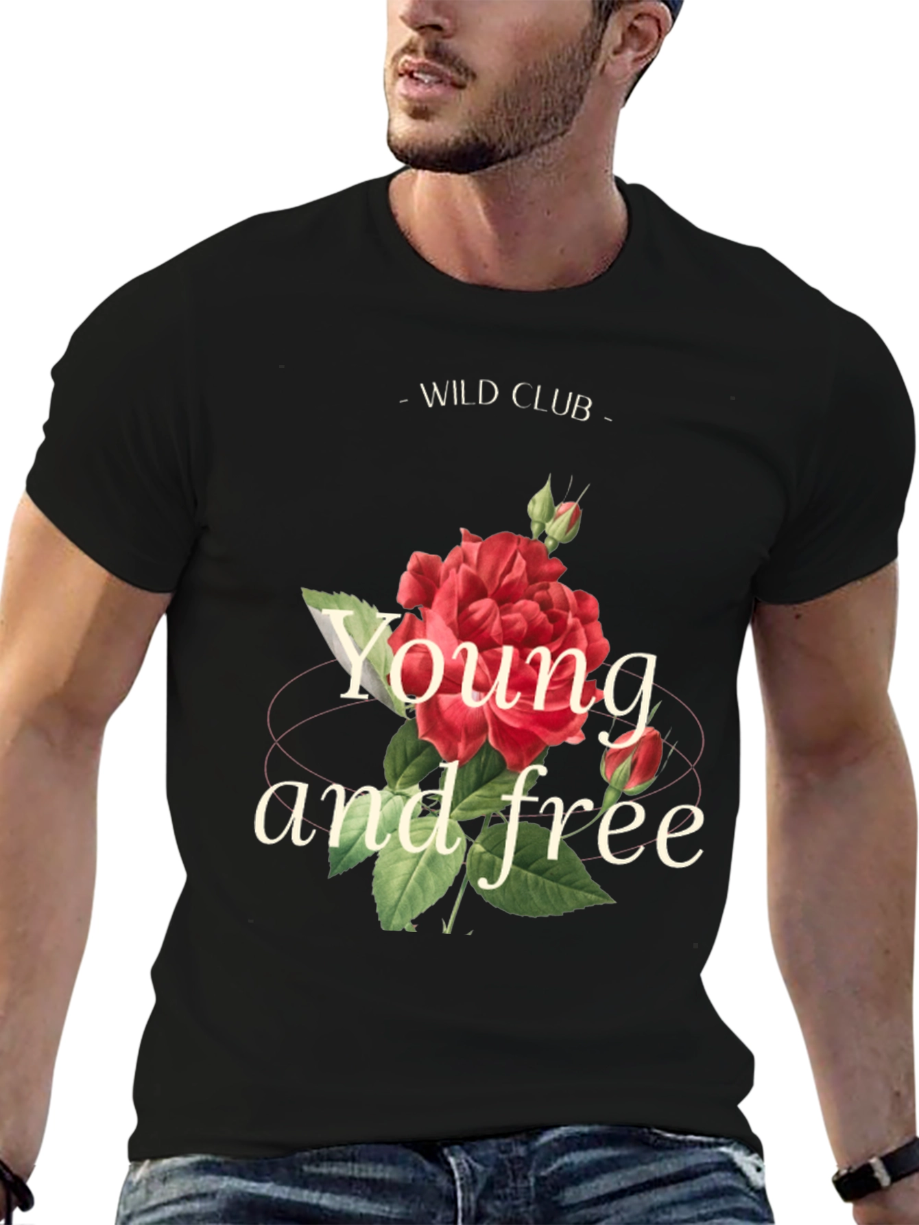 Wild Club Rose Graphic Tee - Young and Free