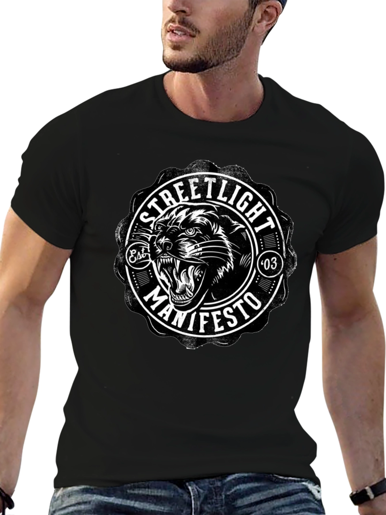 Streetlight Manifesto Panther Black T-Shirt