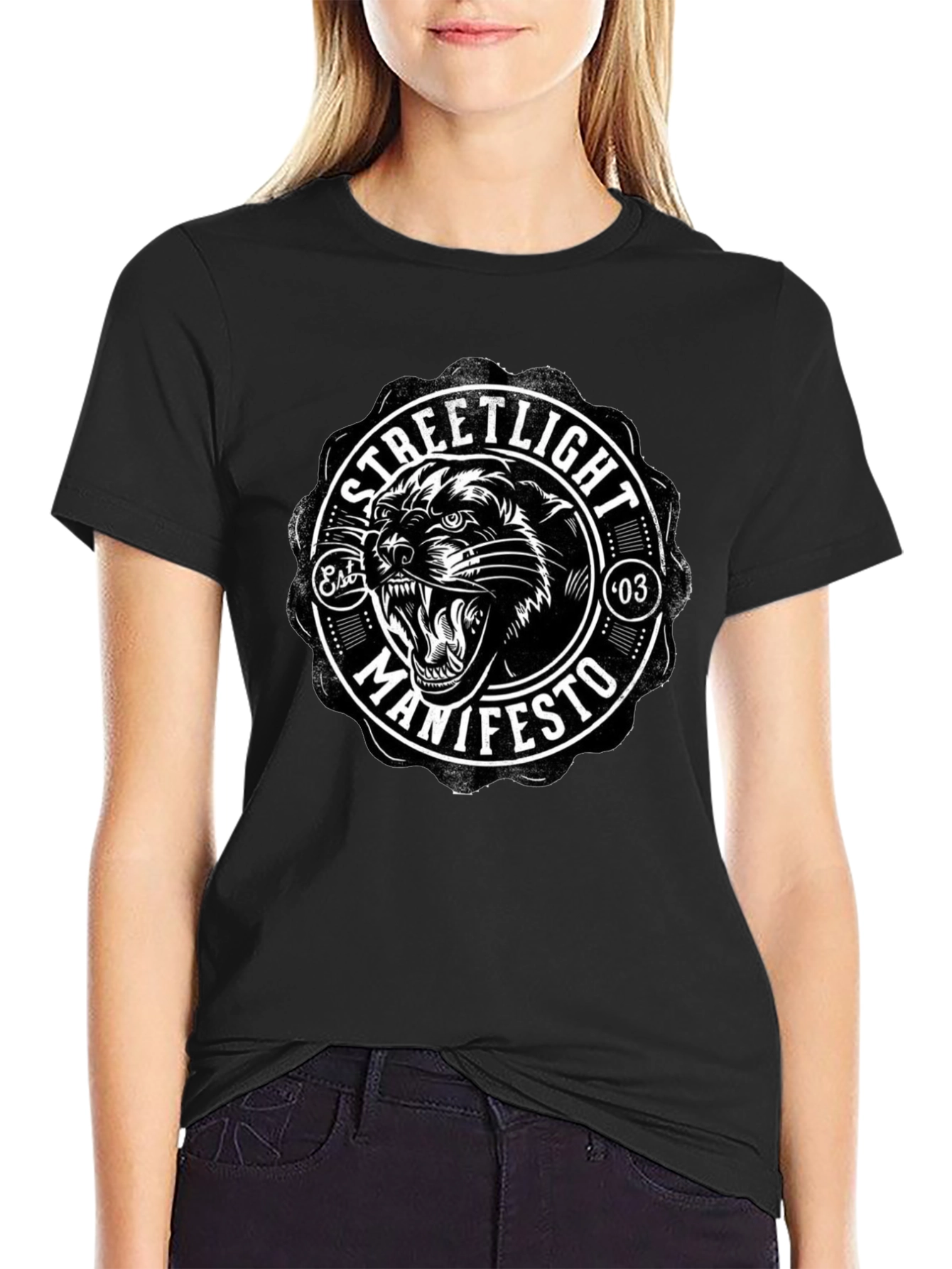 Streetlight Manifesto Panther Black T-Shirt