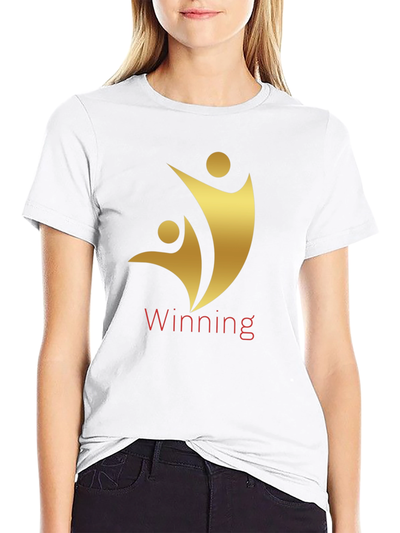 Winning Graphic Tee - Gold on Black