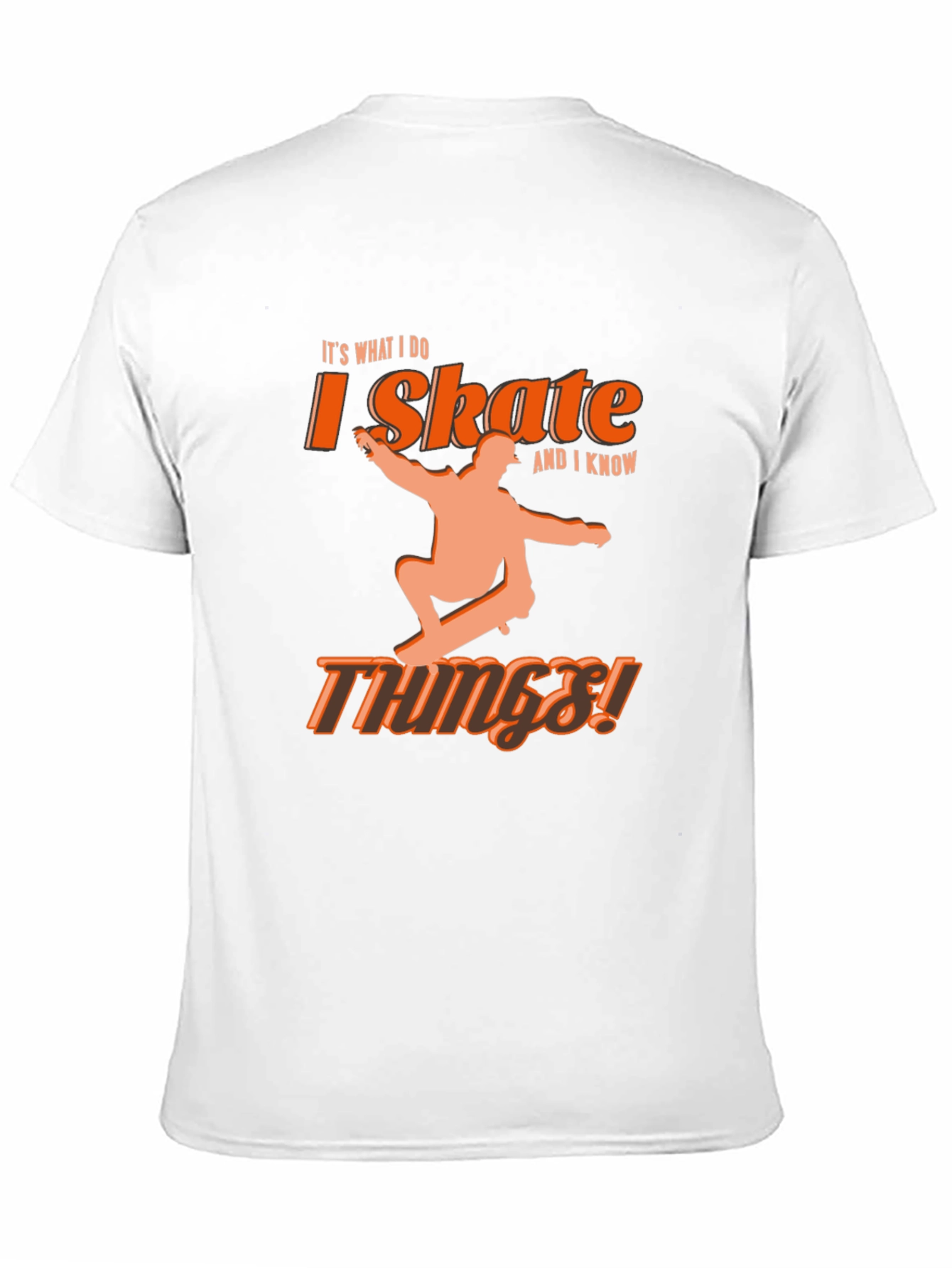 I Skate and I Know Things! Black Graphic Tee
