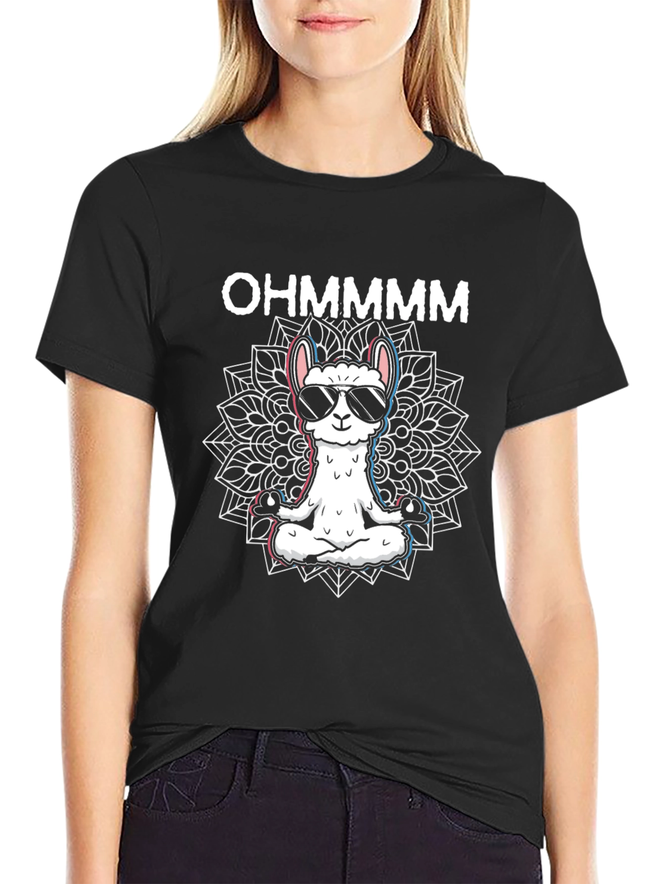 OHMMMM Llama Mandala T-Shirt