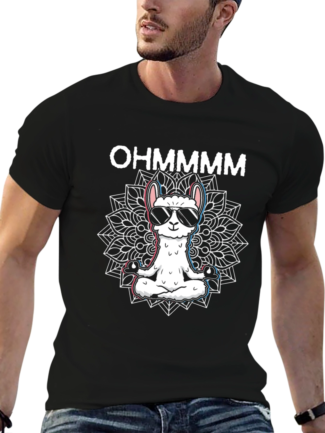 OHMMMM Llama Mandala T-Shirt