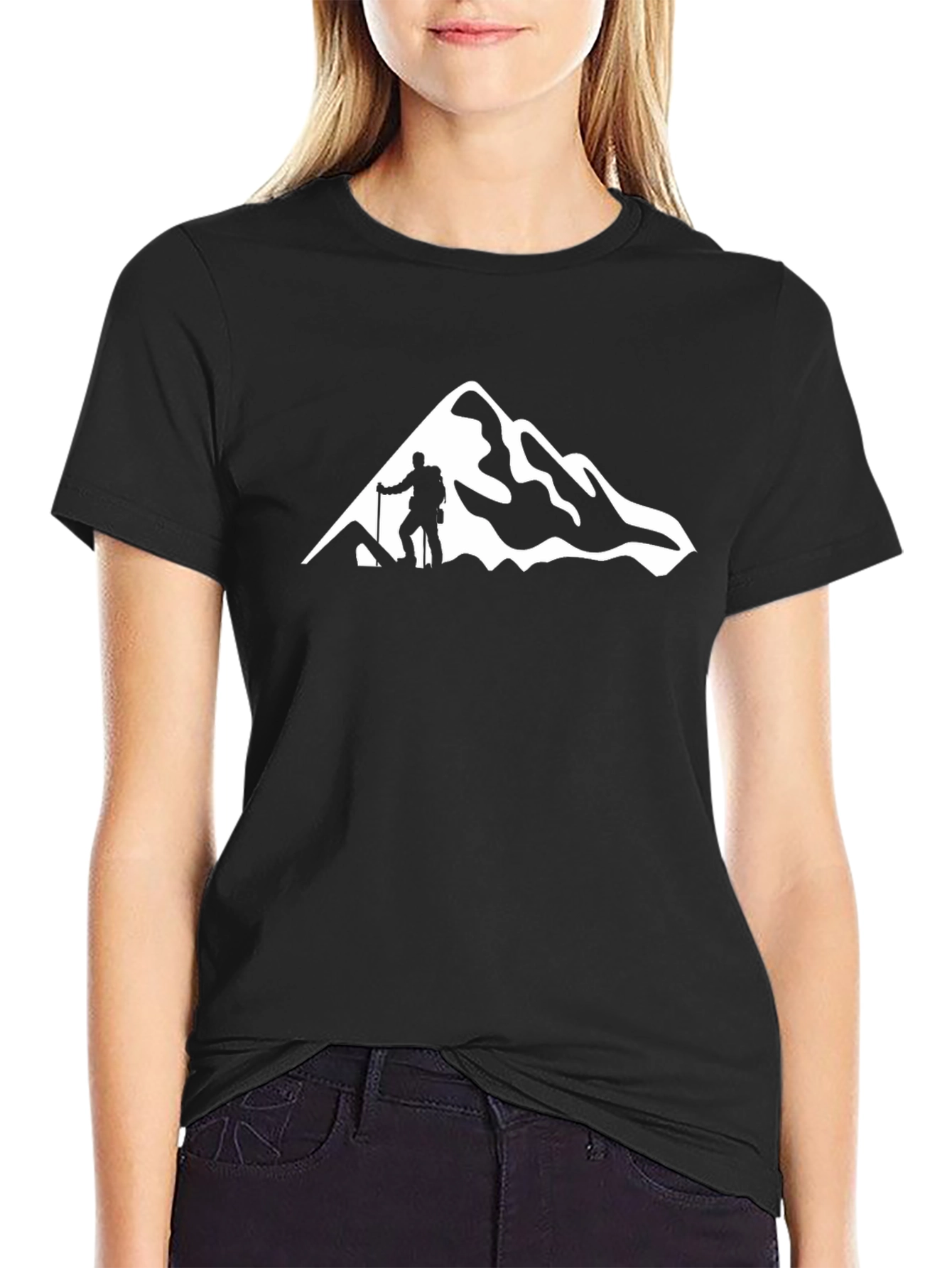 Mountain Hiker Graphic T-Shirt - Black