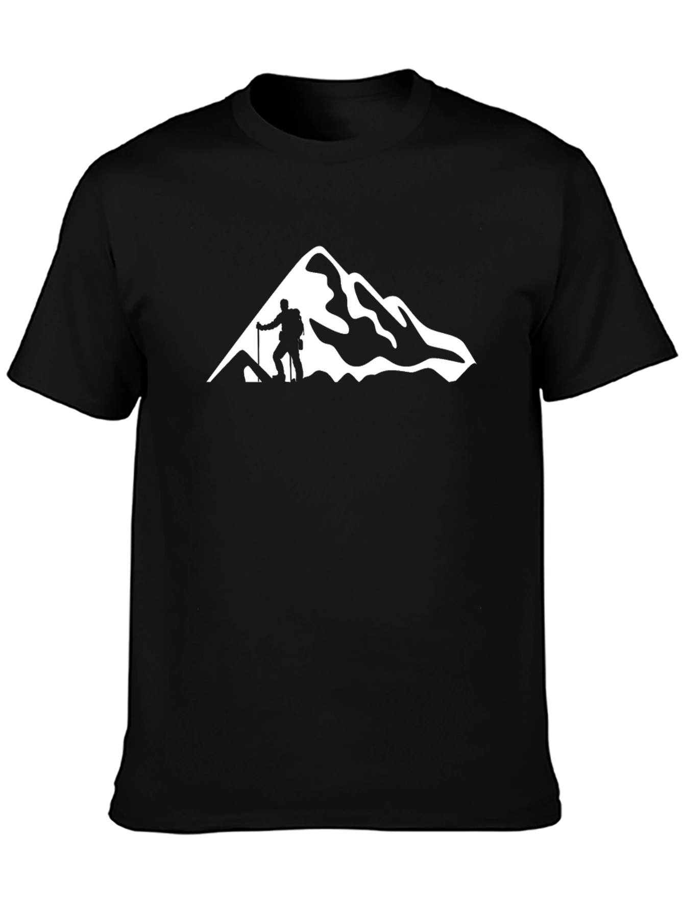 Mountain Hiker Graphic T-Shirt - Black