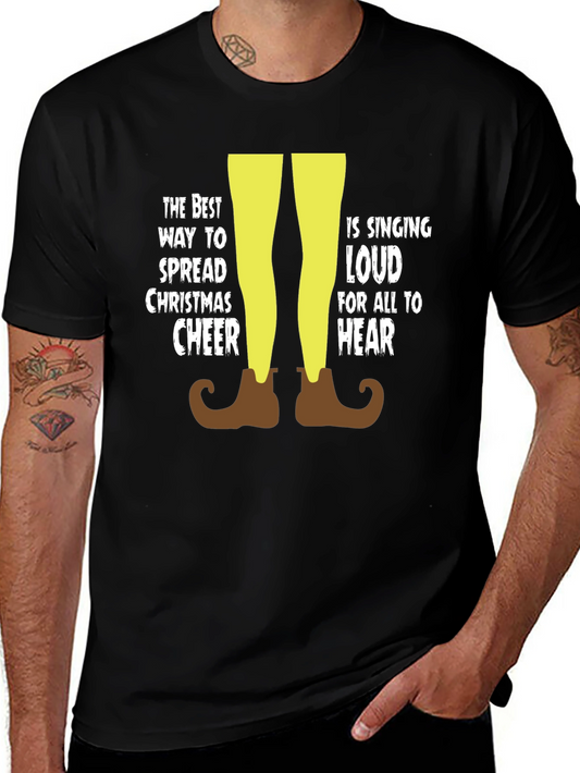 Christmas Cheer Elf T-Shirt - Sing Loud!
