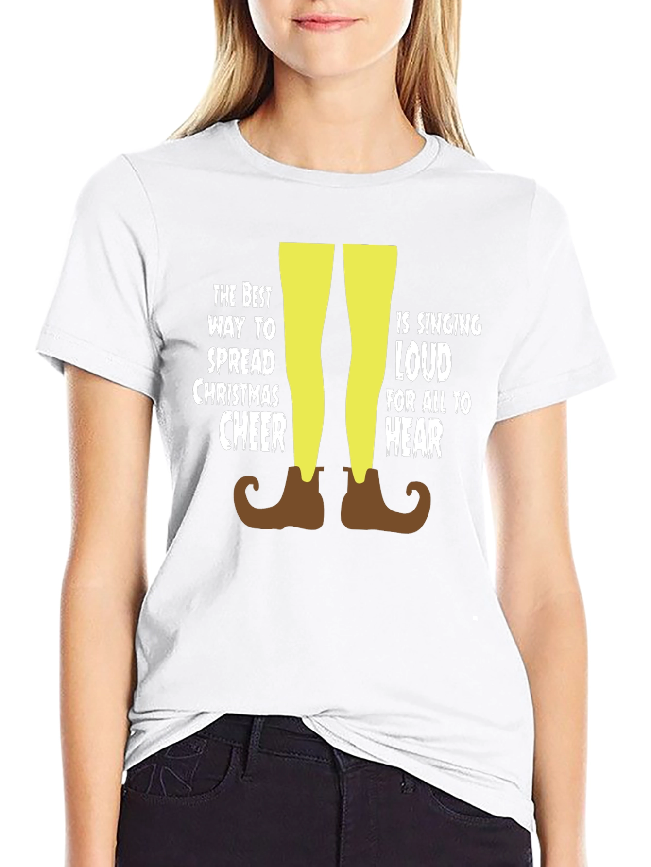 Christmas Cheer Elf T-Shirt - Sing Loud!