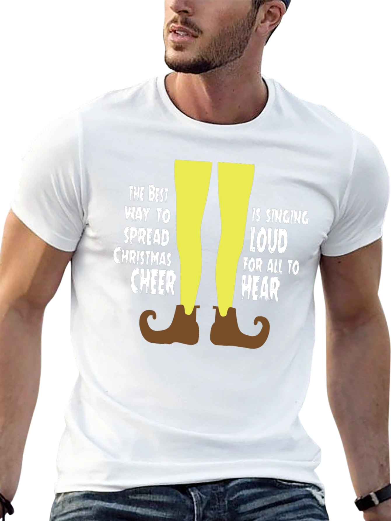 Christmas Cheer Elf T-Shirt - Sing Loud!