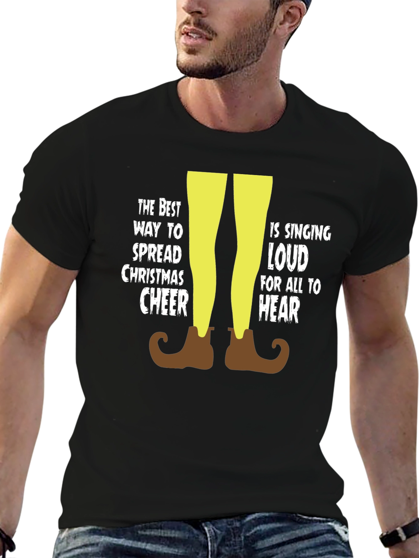 Christmas Cheer Elf T-Shirt - Sing Loud!
