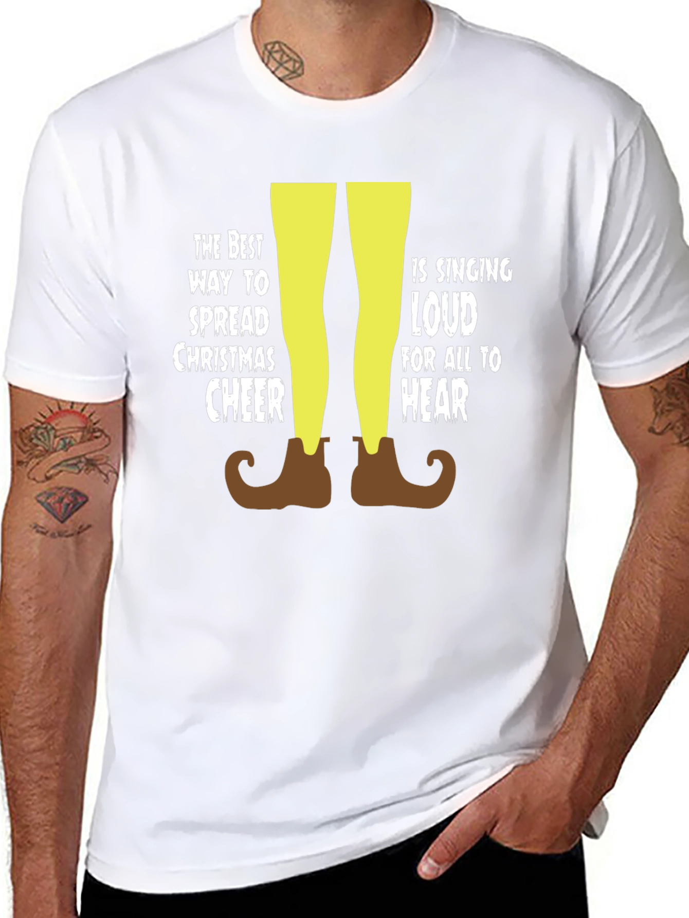 Christmas Cheer Elf T-Shirt - Sing Loud!
