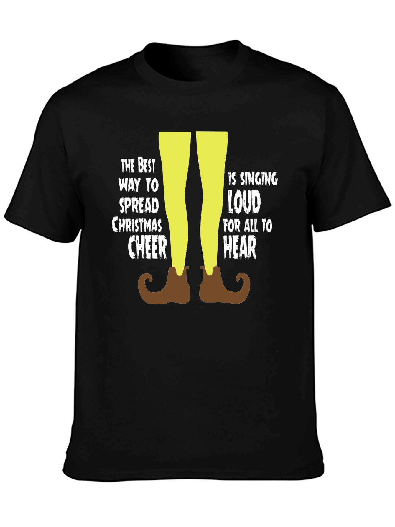 Christmas Cheer Elf T-Shirt - Sing Loud!