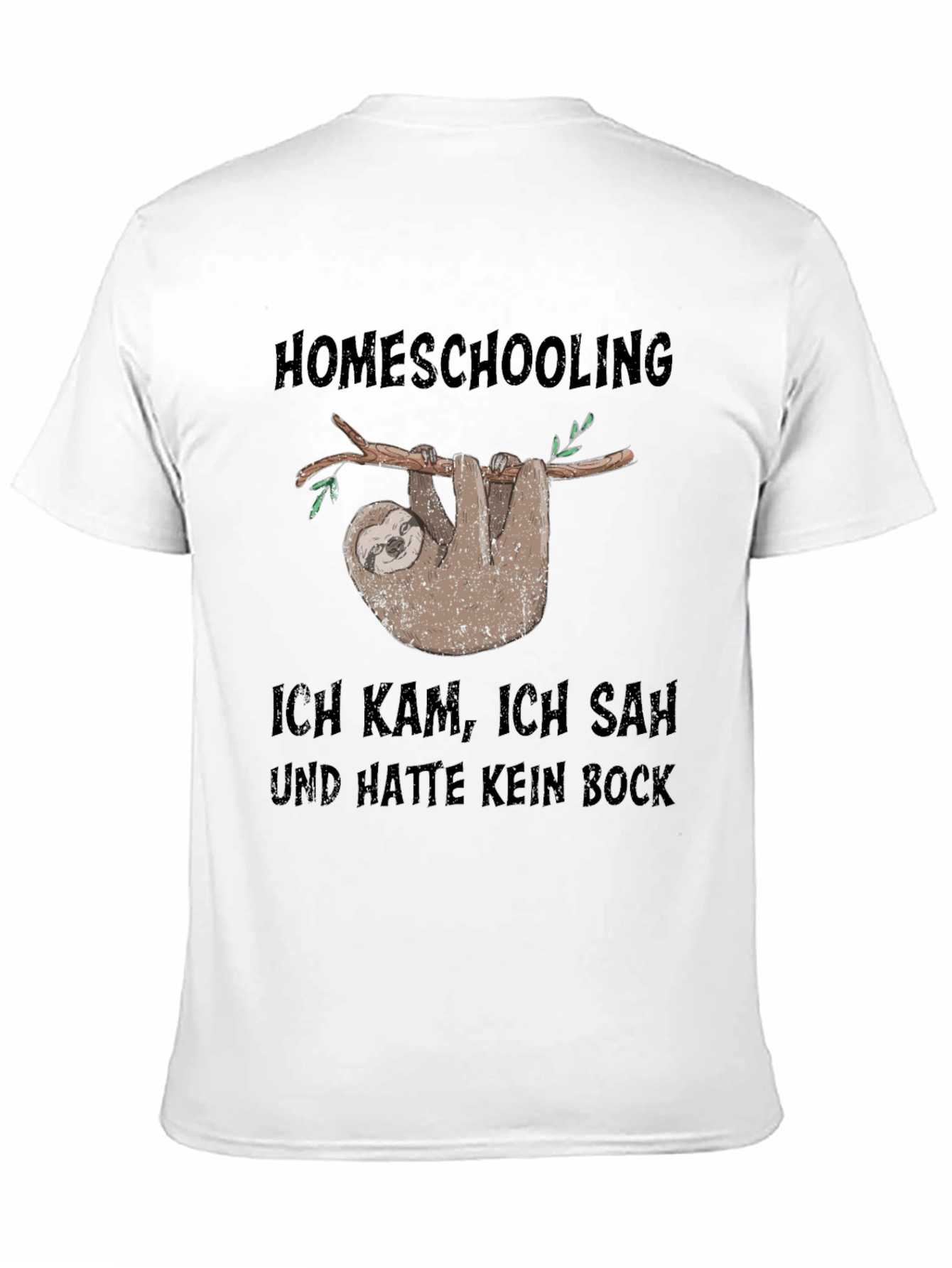 Homeschooling Sloth T-Shirt - Funny & Relatable!