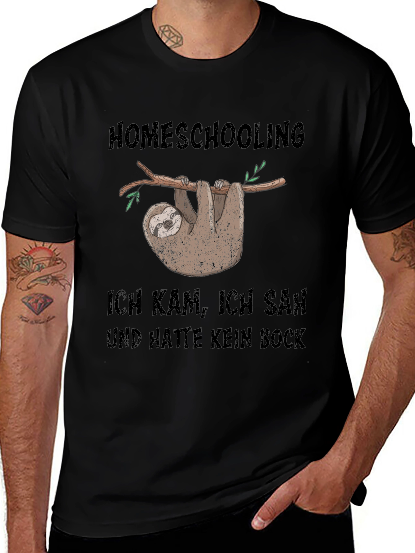 Homeschooling Sloth T-Shirt - Funny & Relatable!